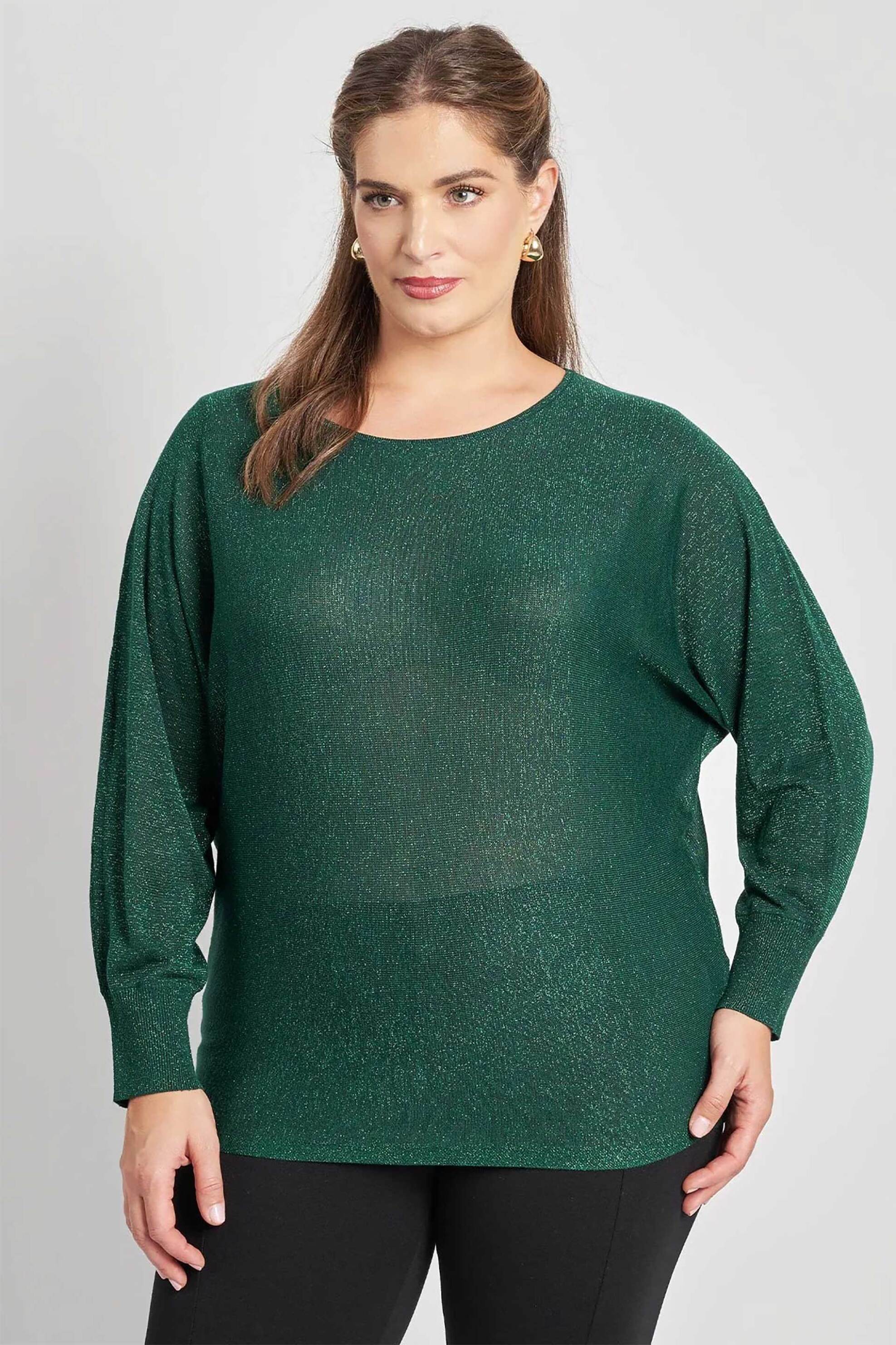 Parabita γυναικεία μπλούζα lurex πλεκτή - 012520105769 Πράσινο