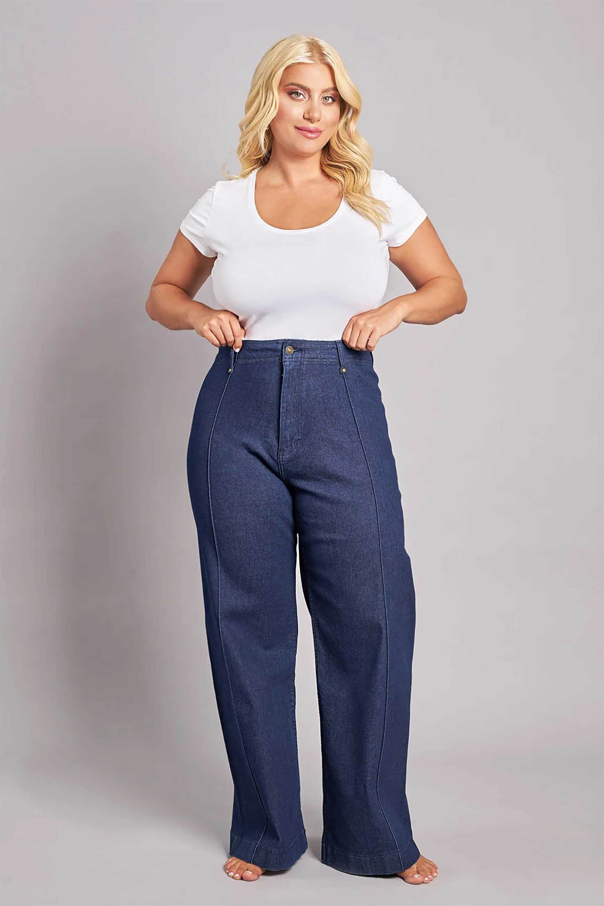 Parabita γυναικείο τζιν παντελόνι Wide Leg - 012520208329 Μπλε