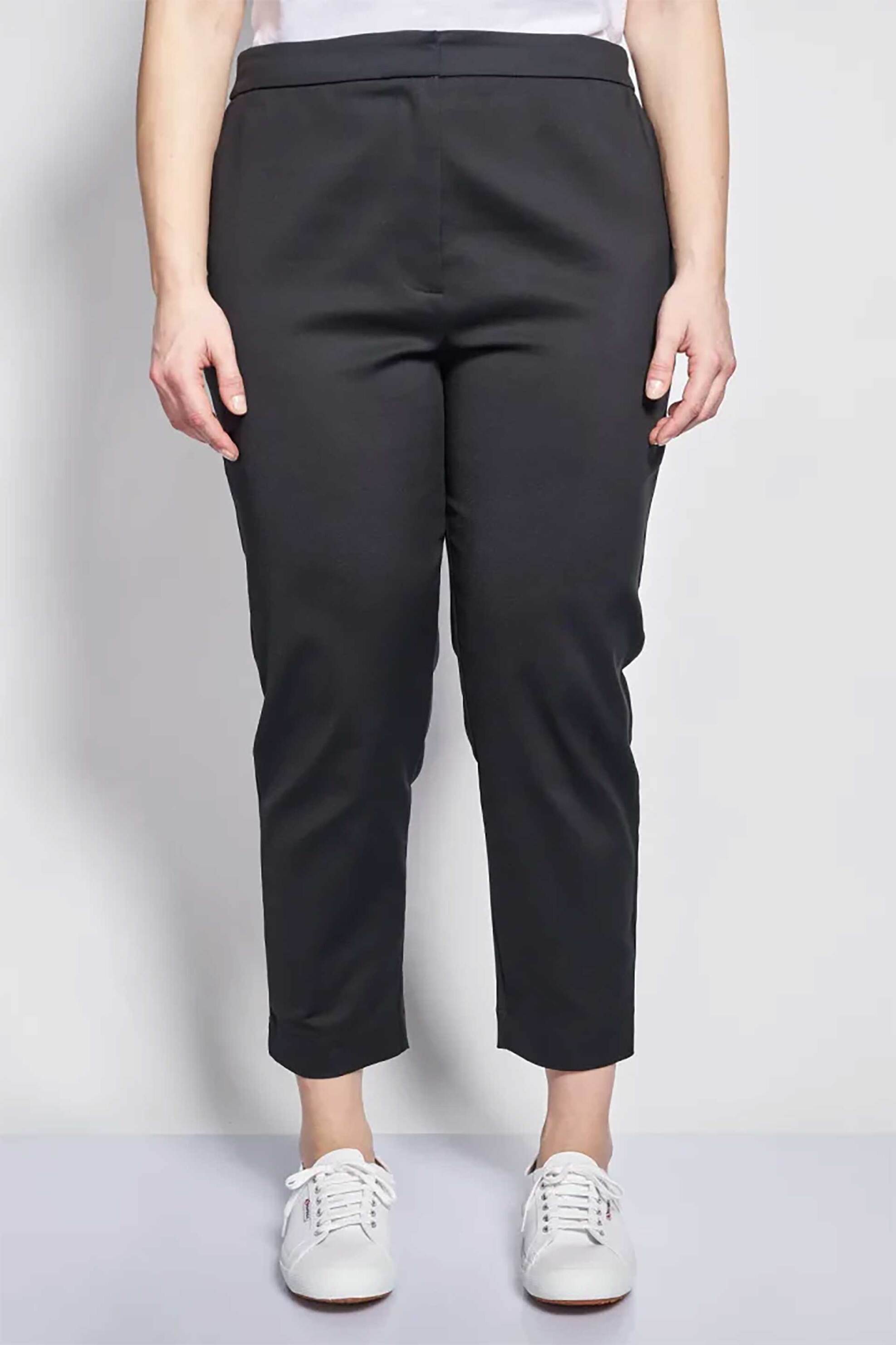 PARABITA Parabita γυναικείο παντελόνι chino Straight Fit - 012610209706 Μαύρο - 2