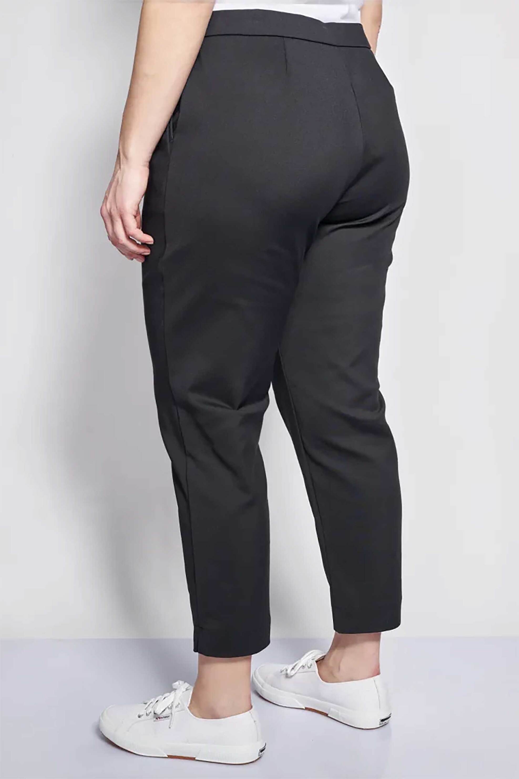 PARABITA Parabita γυναικείο παντελόνι chino Straight Fit - 012610209706 Μαύρο - 3