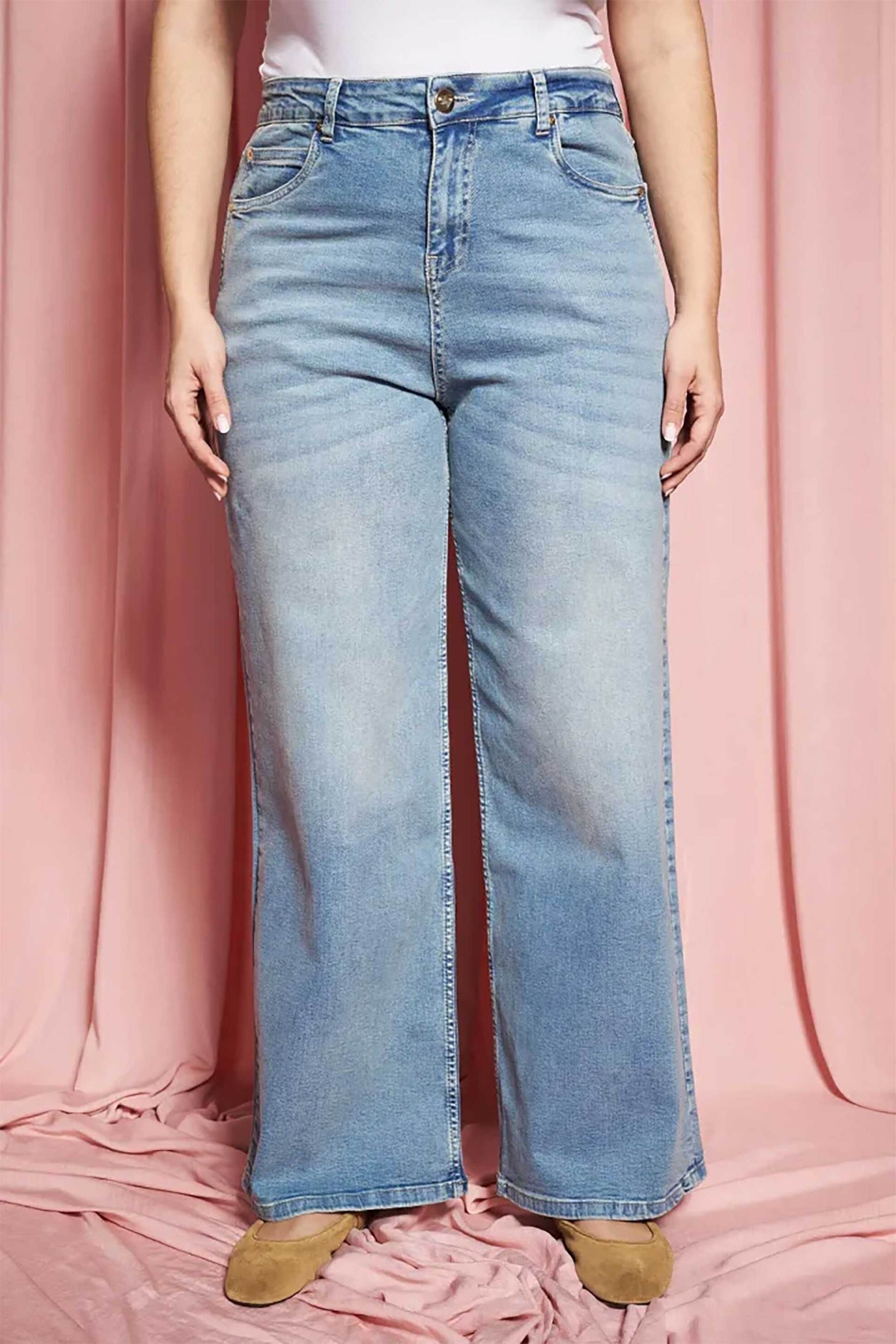 PARABITA Parabita γυναικείο τζιν παντελόνι Wide Leg - 012610200056 Μπλε - 2