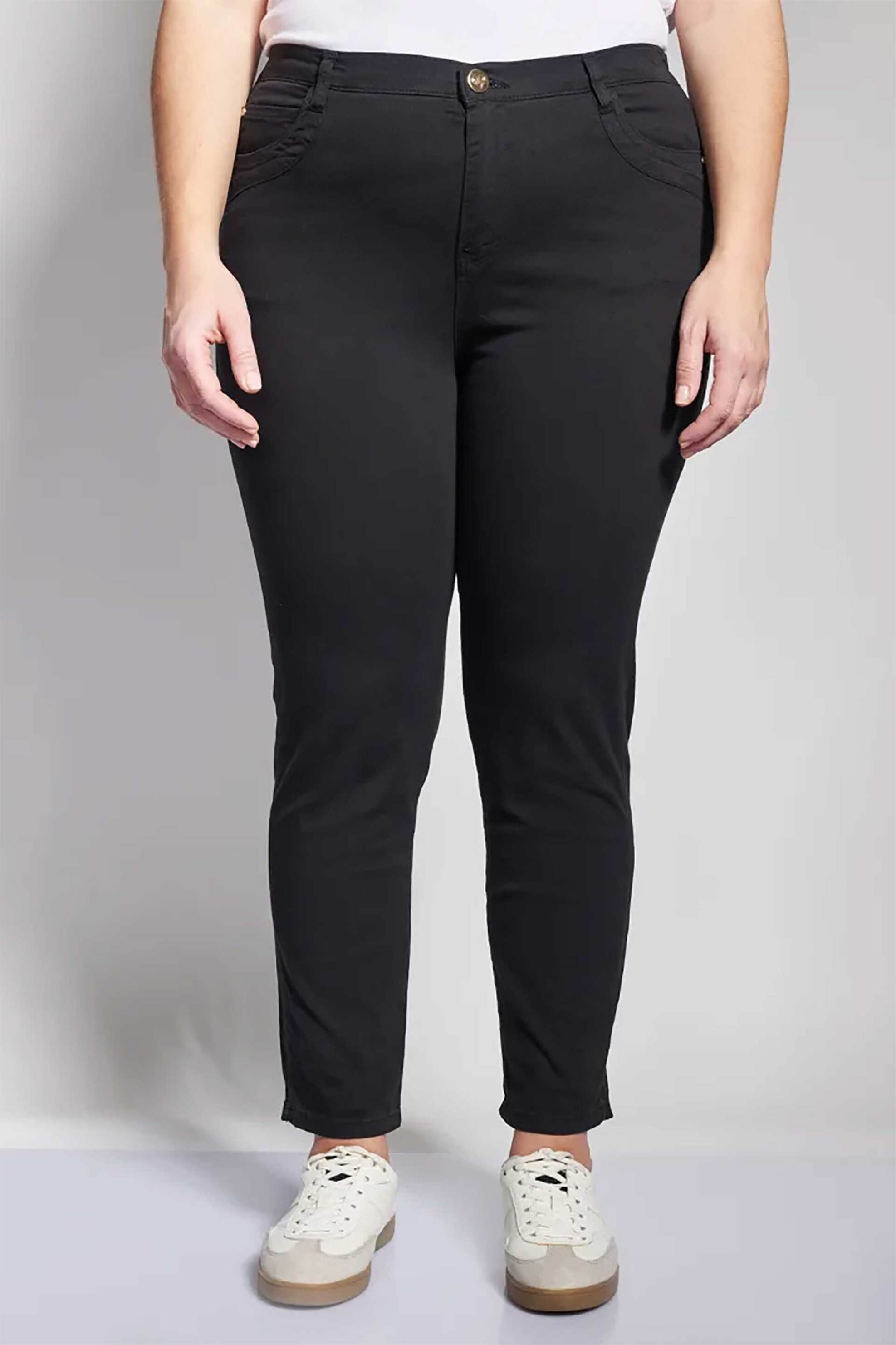 Parabita γυναικείο παντελόνι Slim Fit - 012610205378 Μαύρο