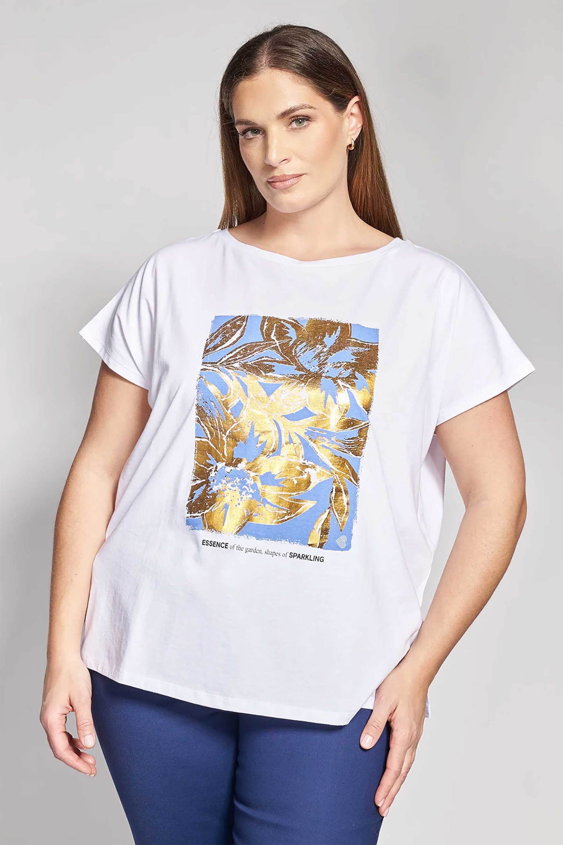 Parabita γυναικείο T-shirt με print - 012610100568 Λευκό