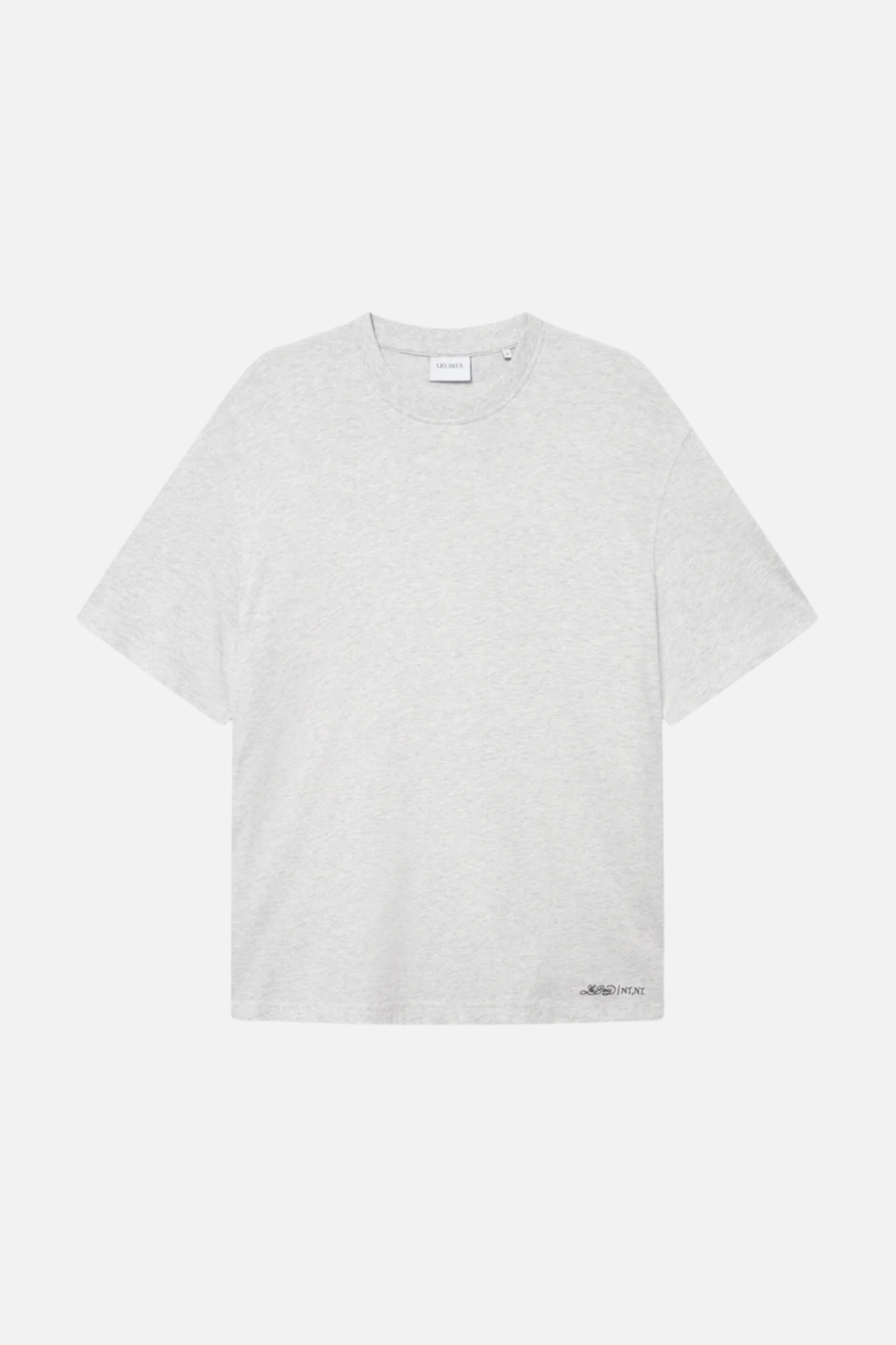 Les Deux ανδρικό T-shirt με print στο πίσω μέρος Regular Fit "Brandon" - 1000717 Γκρι Ανοιχτό