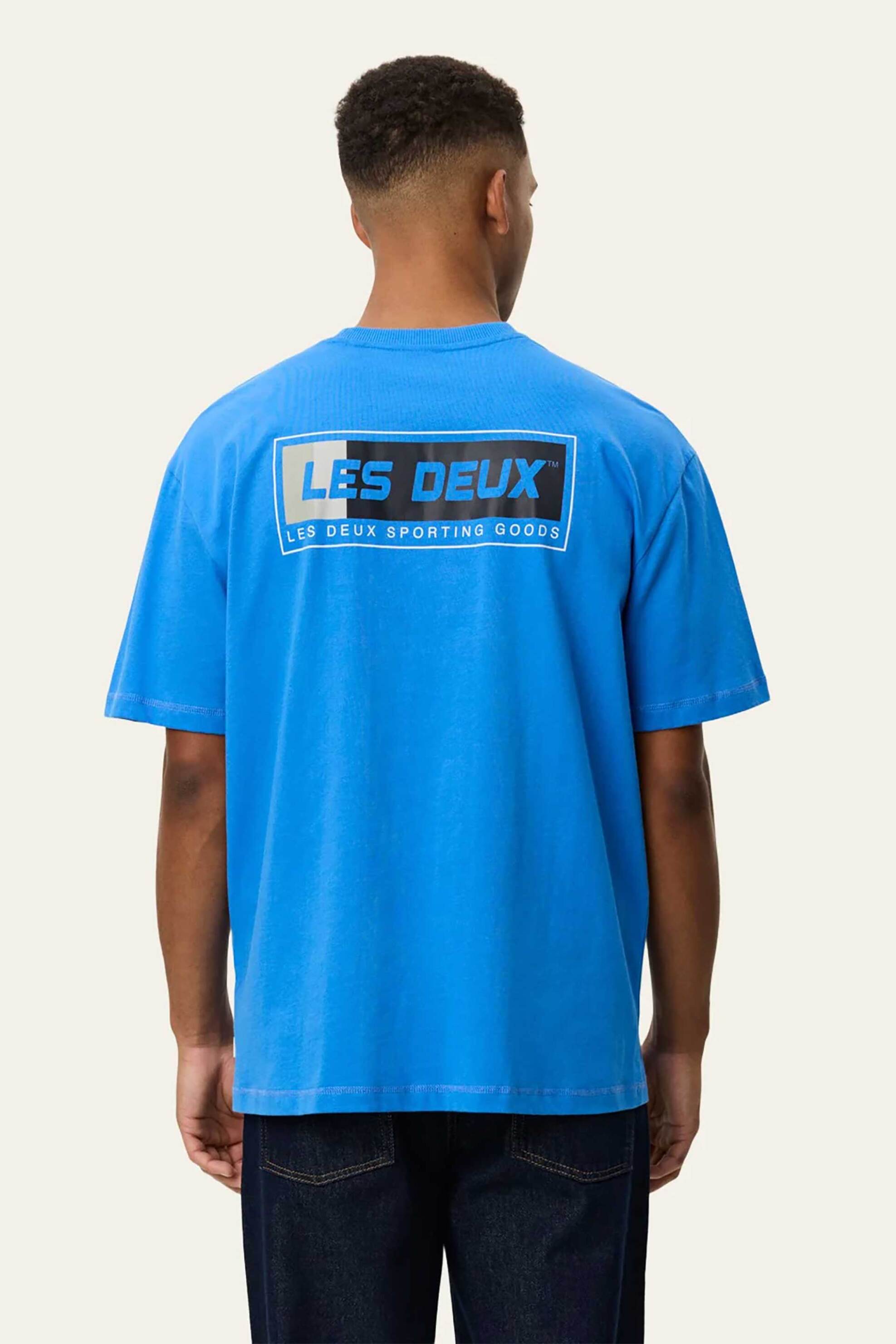 Les Deux Ανδρικό T-Shirt Loose Fit Chase Sport - 1001535 Μπλε
