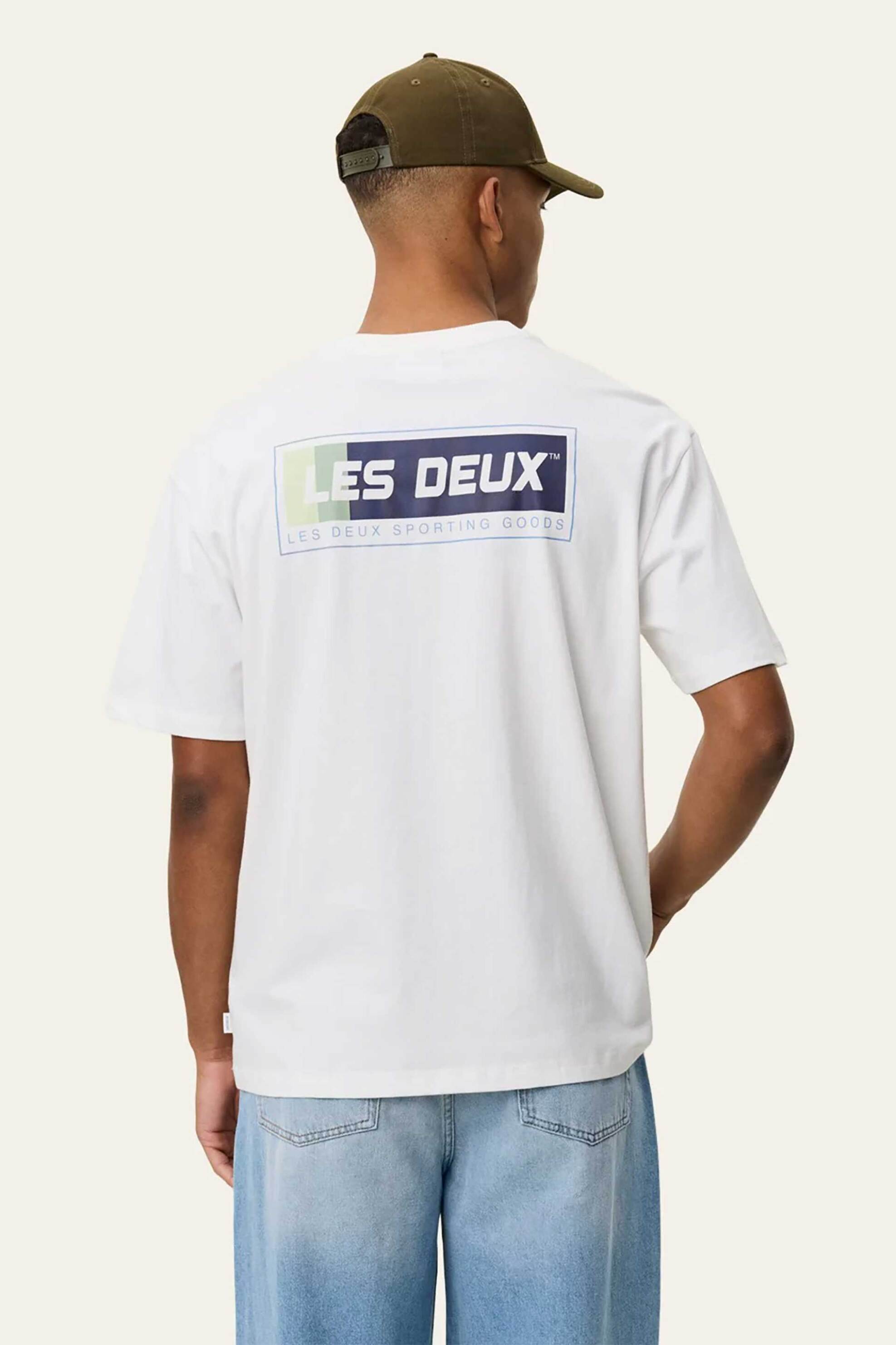 Les Deux Ανδρικό T-Shirt Loose Fit Chase Sport - 1001535 Λευκό