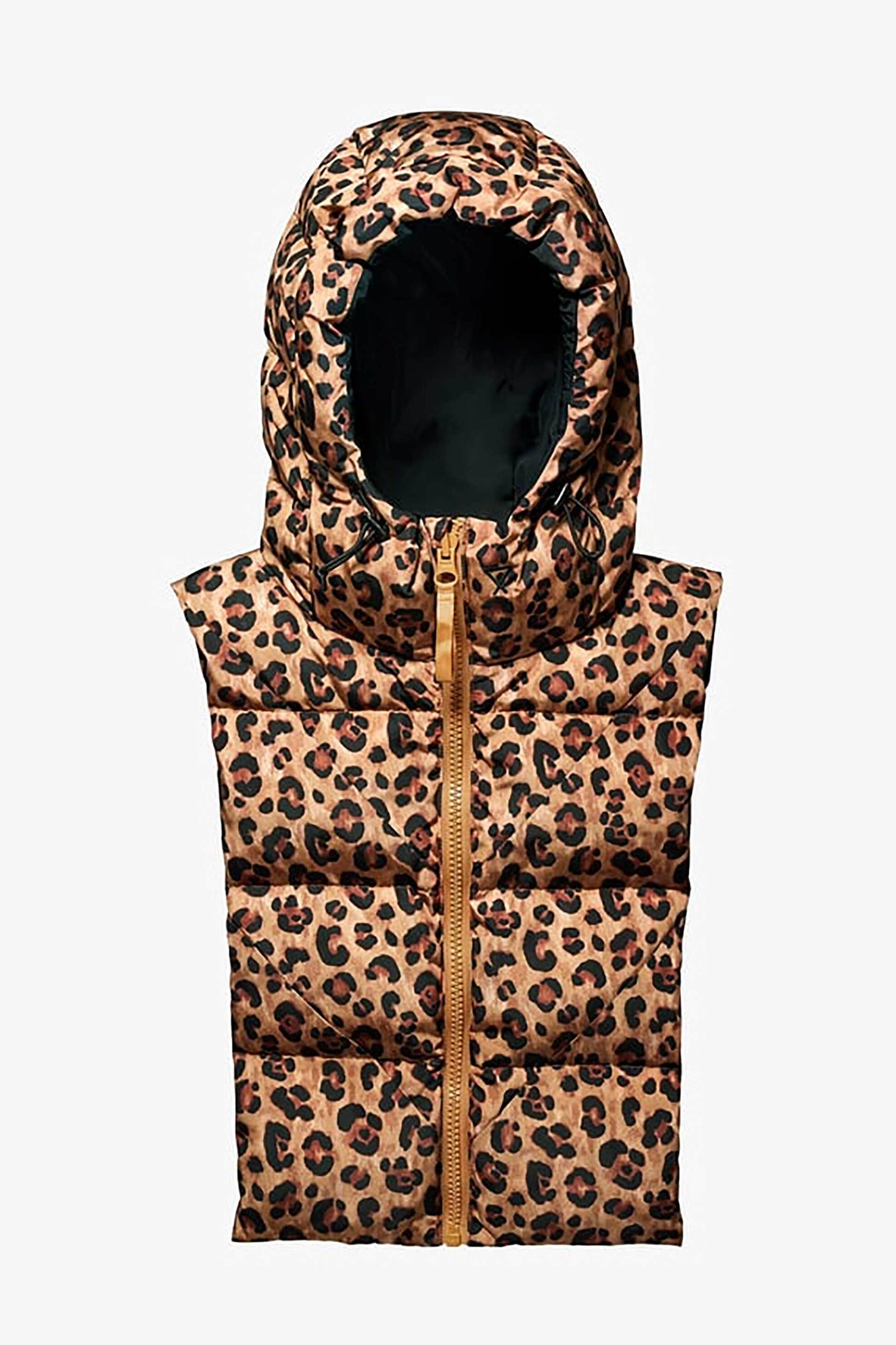 FUDOON Fudoon γυναικείo μπoυφάν γιλέκο διπλής όψης - FD23-001-903 Μαύρο-Καφέ