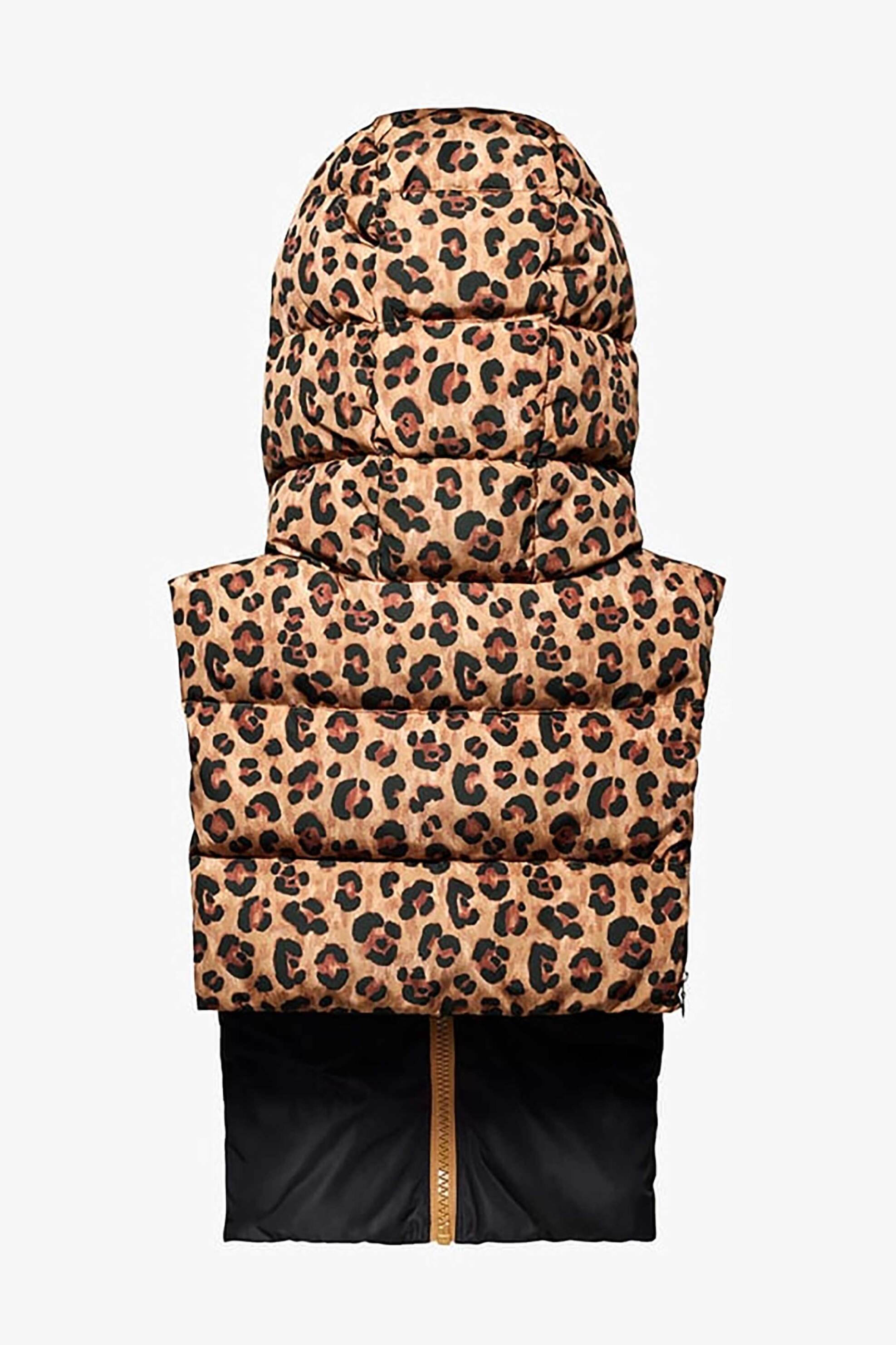 Fudoon γυναικείo μπoυφάν γιλέκο διπλής όψης - FD23-001-903 Μαύρο-Καφέ φωτογραφία