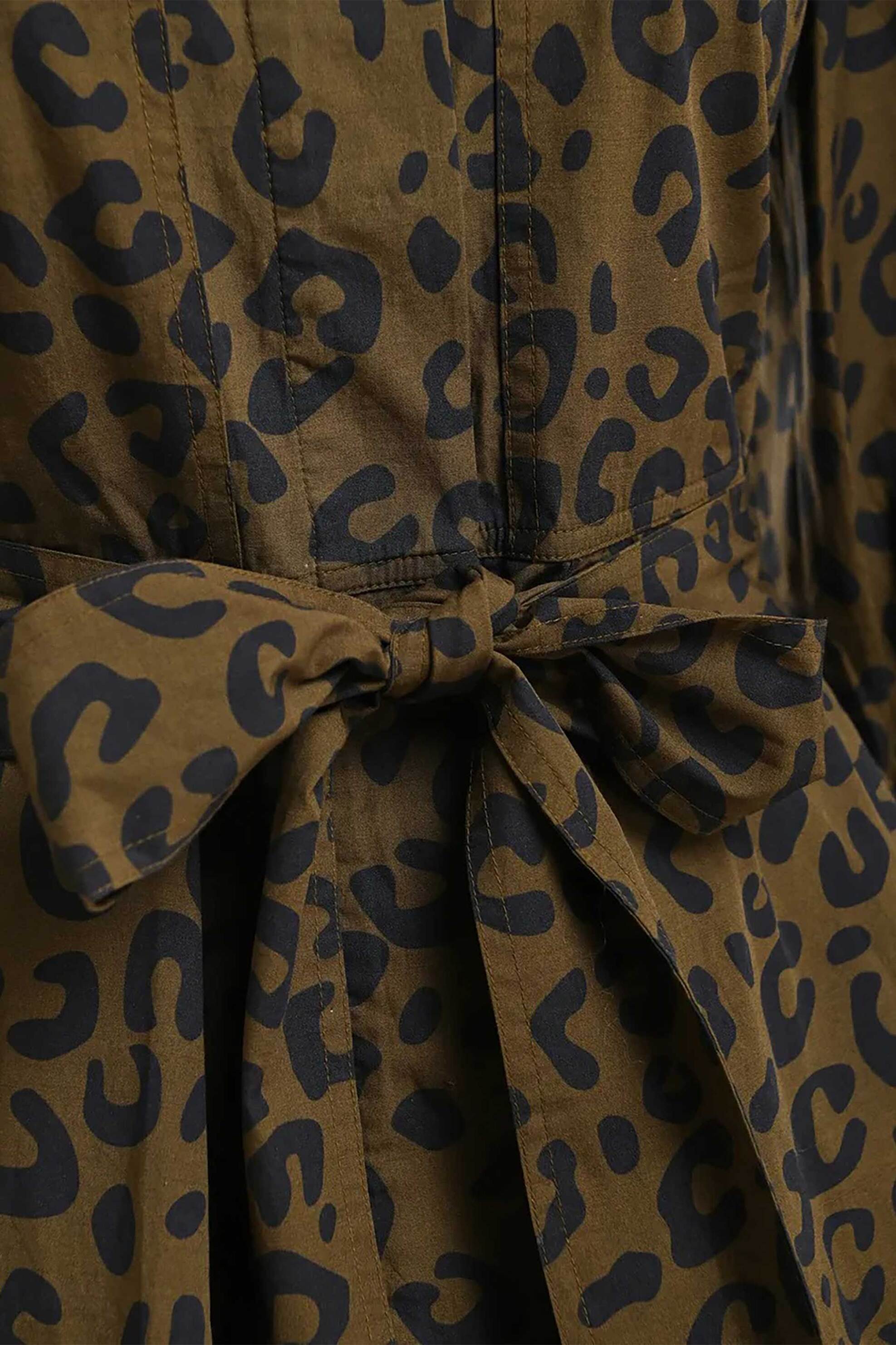 ESSENTIEL ANTWERP Essentiel Antwerp γυναικείο mini φόρεμα animal print "Keto" - KETO Χακί - 4