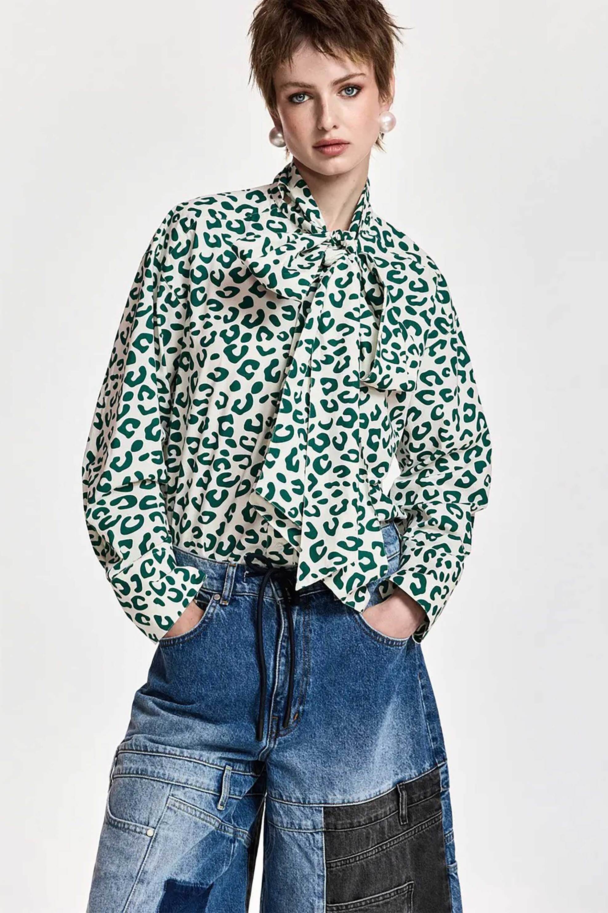Essentiel Antwerp γυναικεία μπλούζα με animal print 