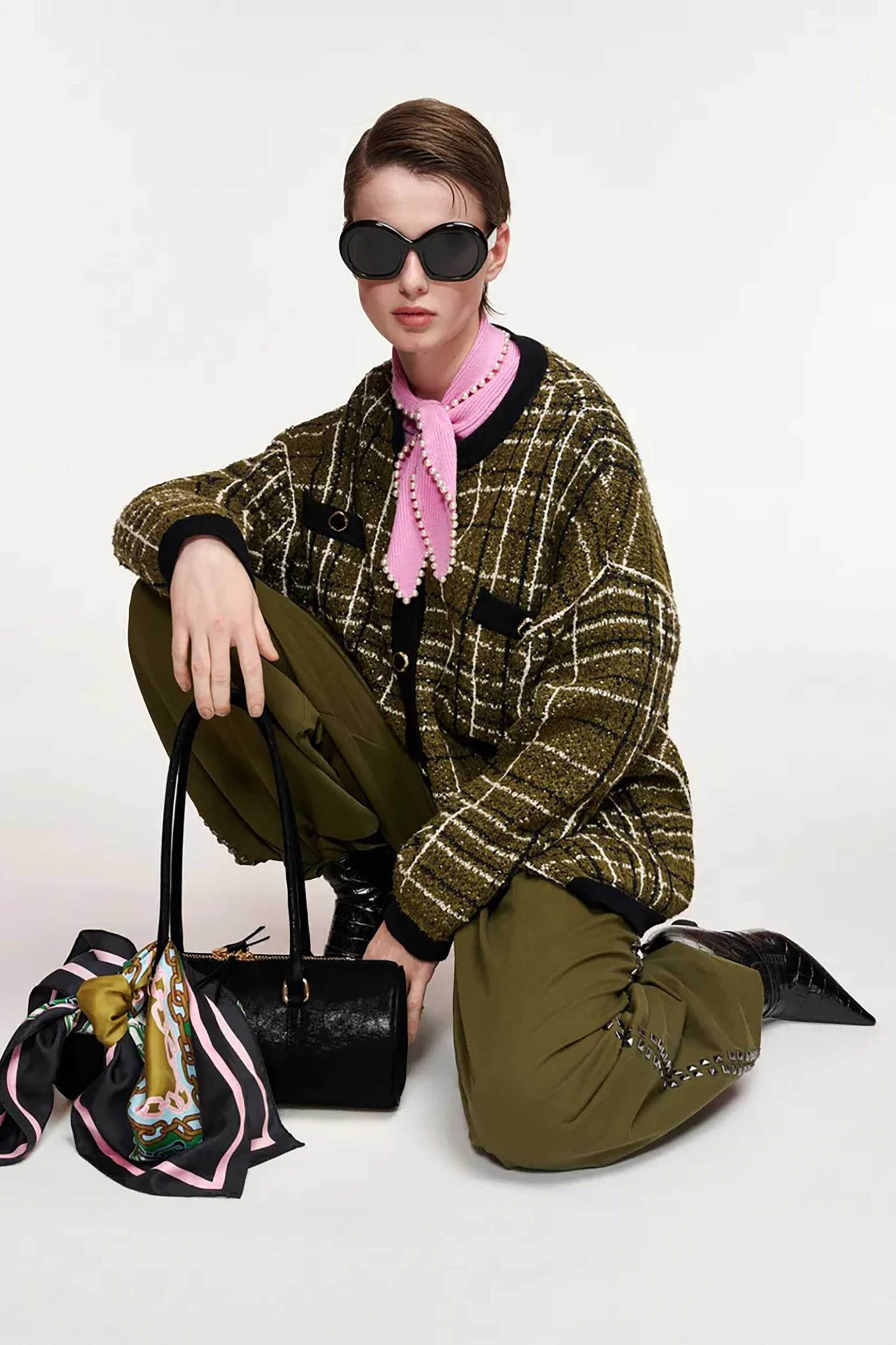 Essentiel Antwerp γυναικεία ζακέτα tweed 