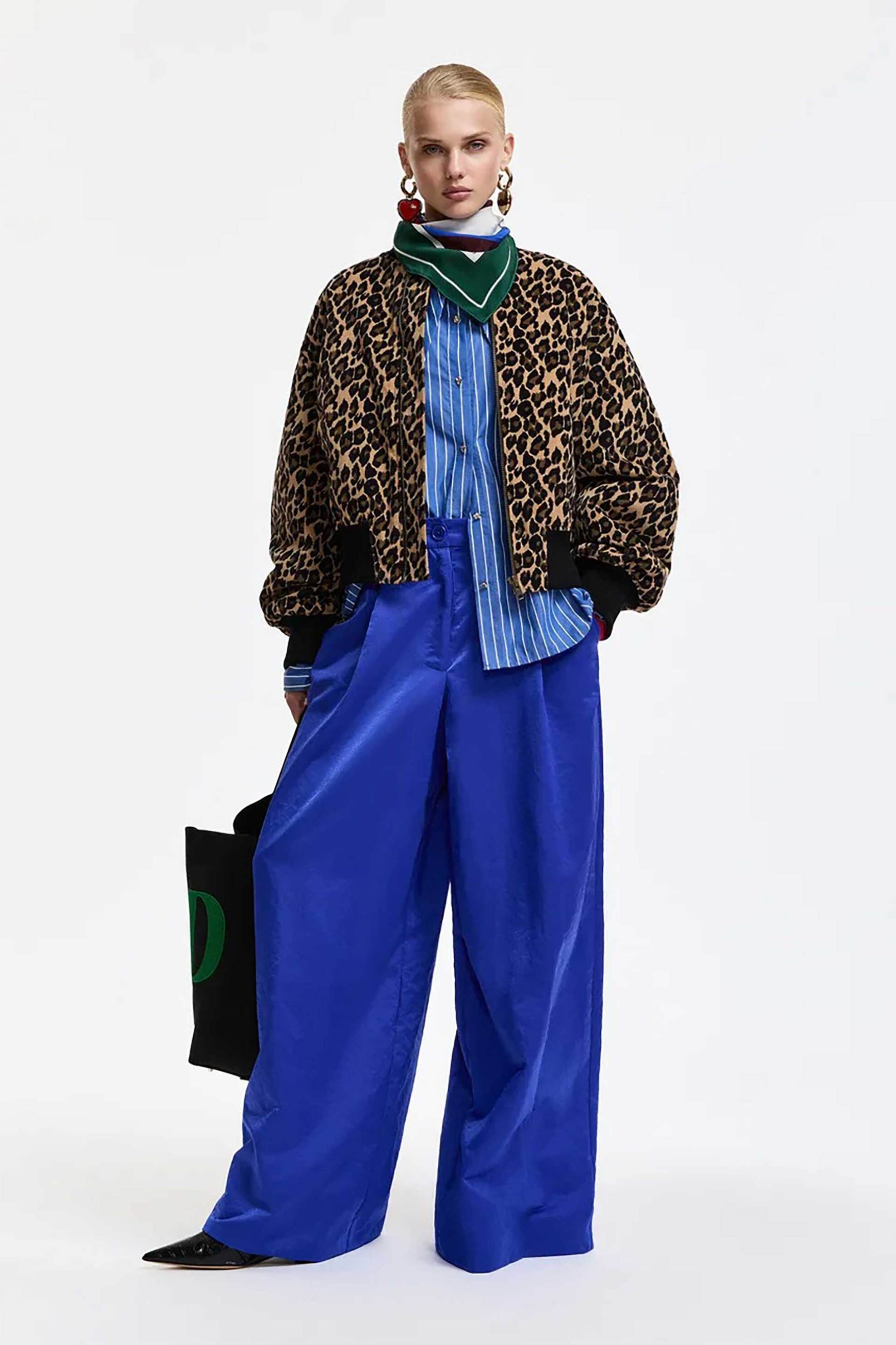 Essentiel Antwerp γυναικείο bomber jacket με animal print 