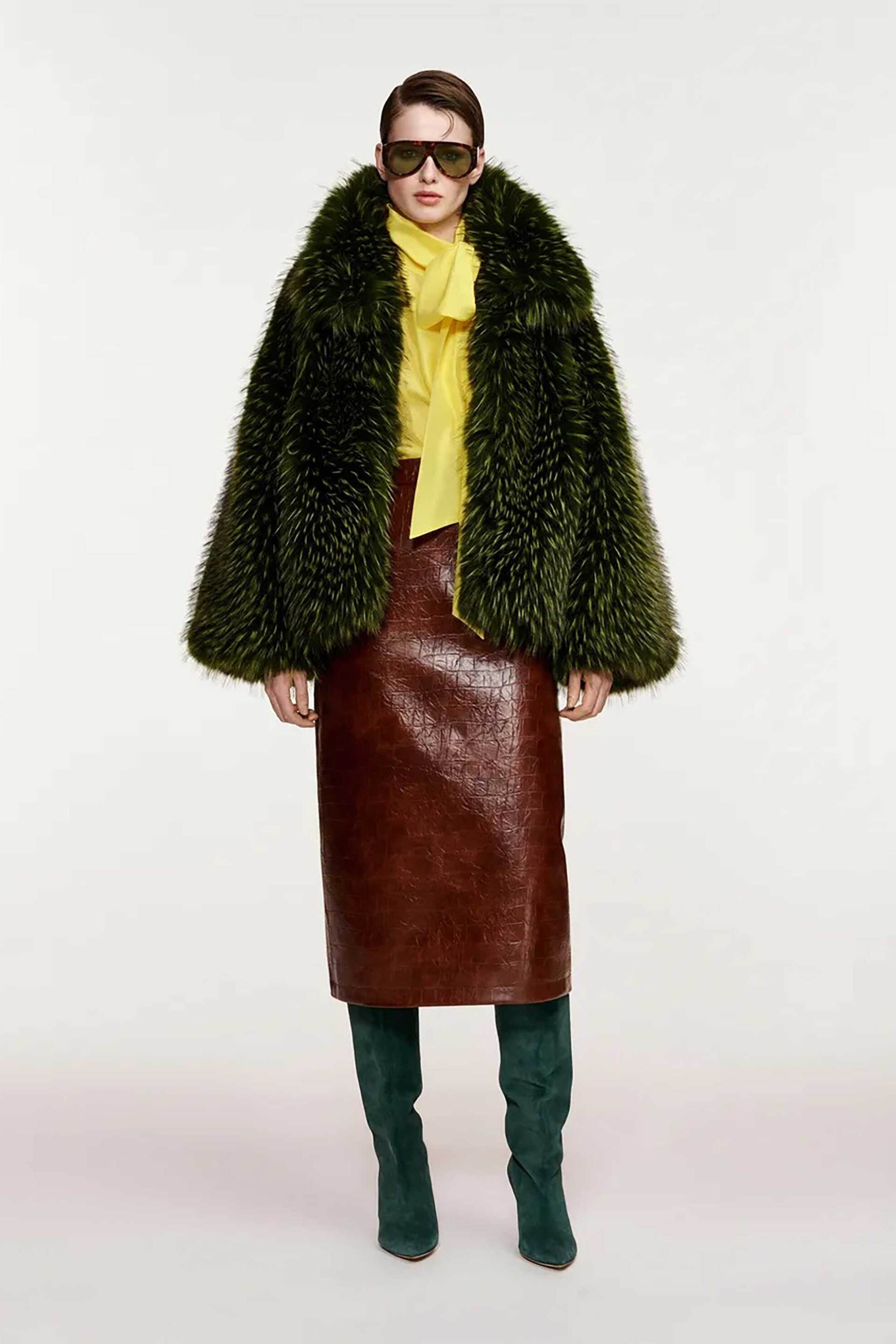 Essentiel Antwerp γυναικείο oversized jacket από faux γούνα 