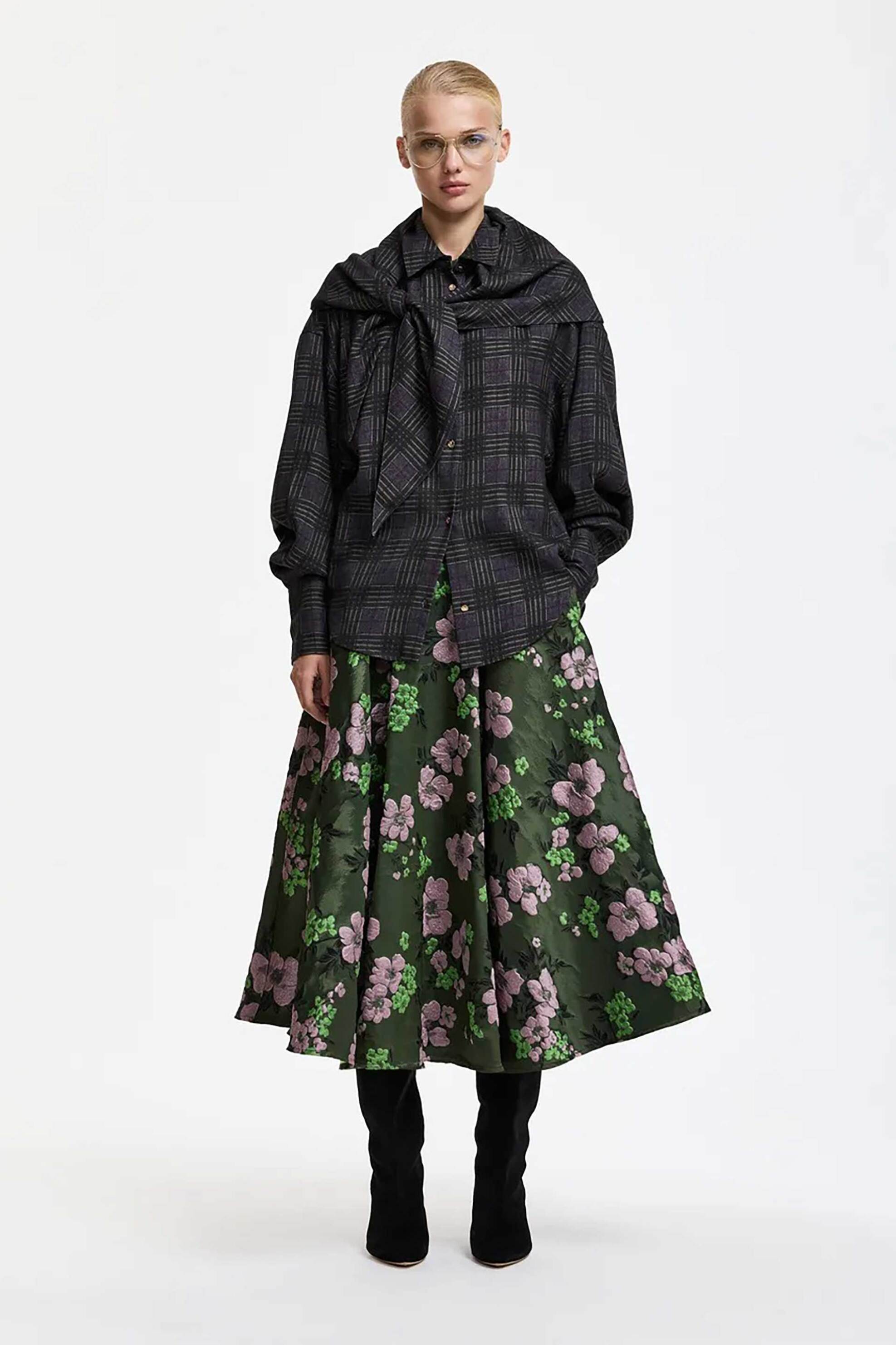 Essentiel Antwerp γυναικεία midi φούστα jacquard 