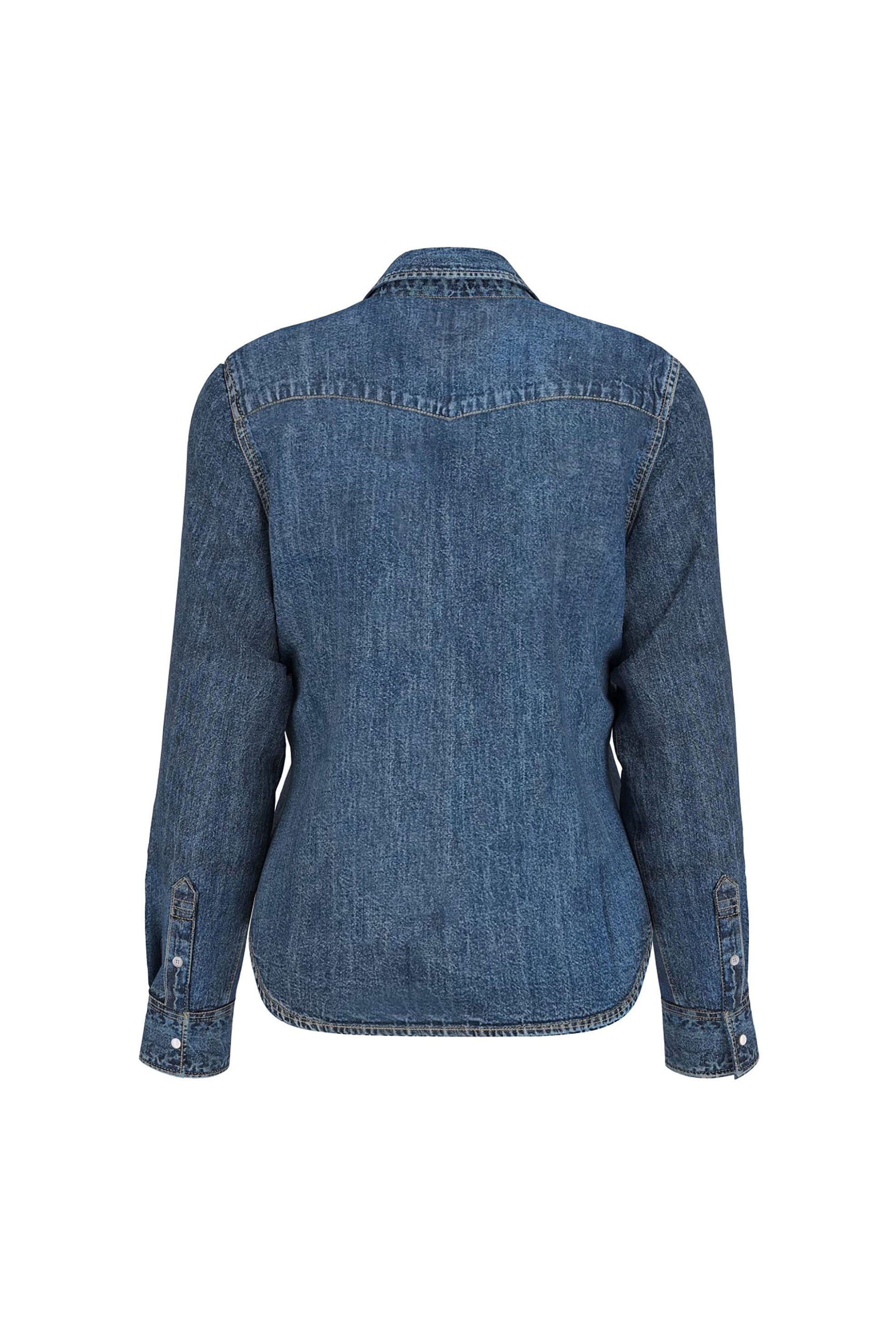 Guess Γυναικείο Πουκάμισο Denim Slim Fit - W4Yh35D5Ei3 Blue