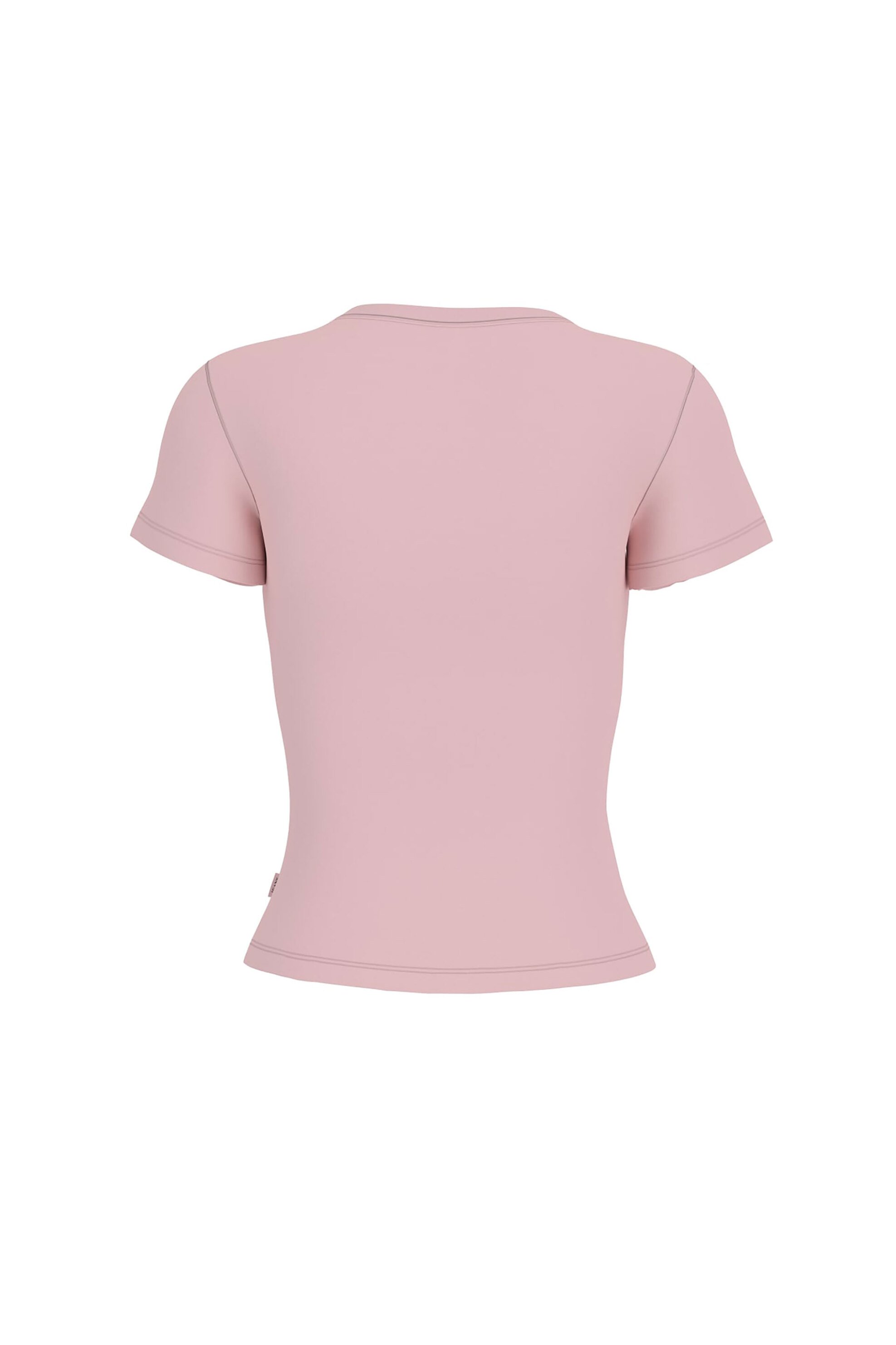 Guess Γυναικείο T-Shirt με Λογότυπο Slim Fit - W4Yi02J1314 Ροζ