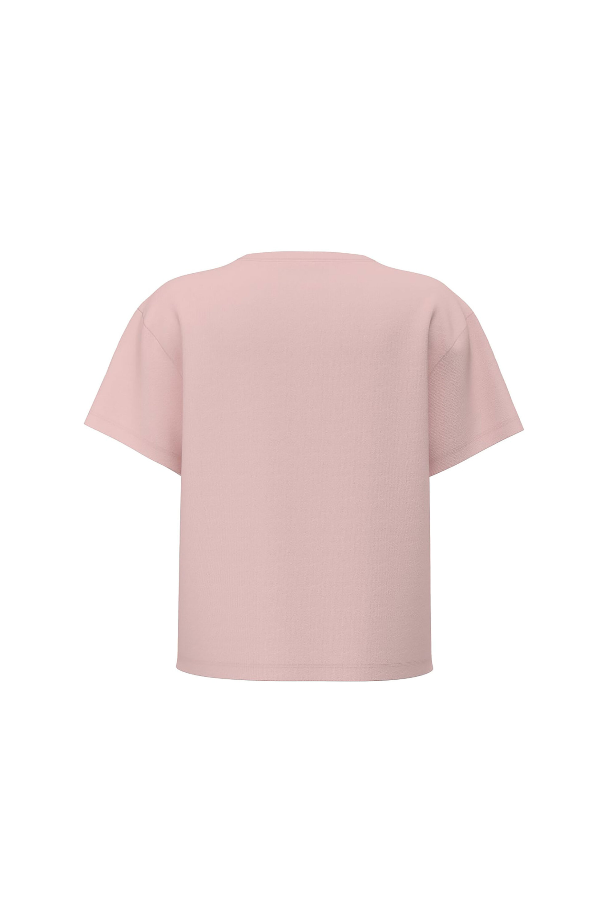 Guess Γυναικείο T-Shirt Και Τριγωνικό Λογότυπο Βοxy Fit - W4Yi05K8Hm0 Ροζ