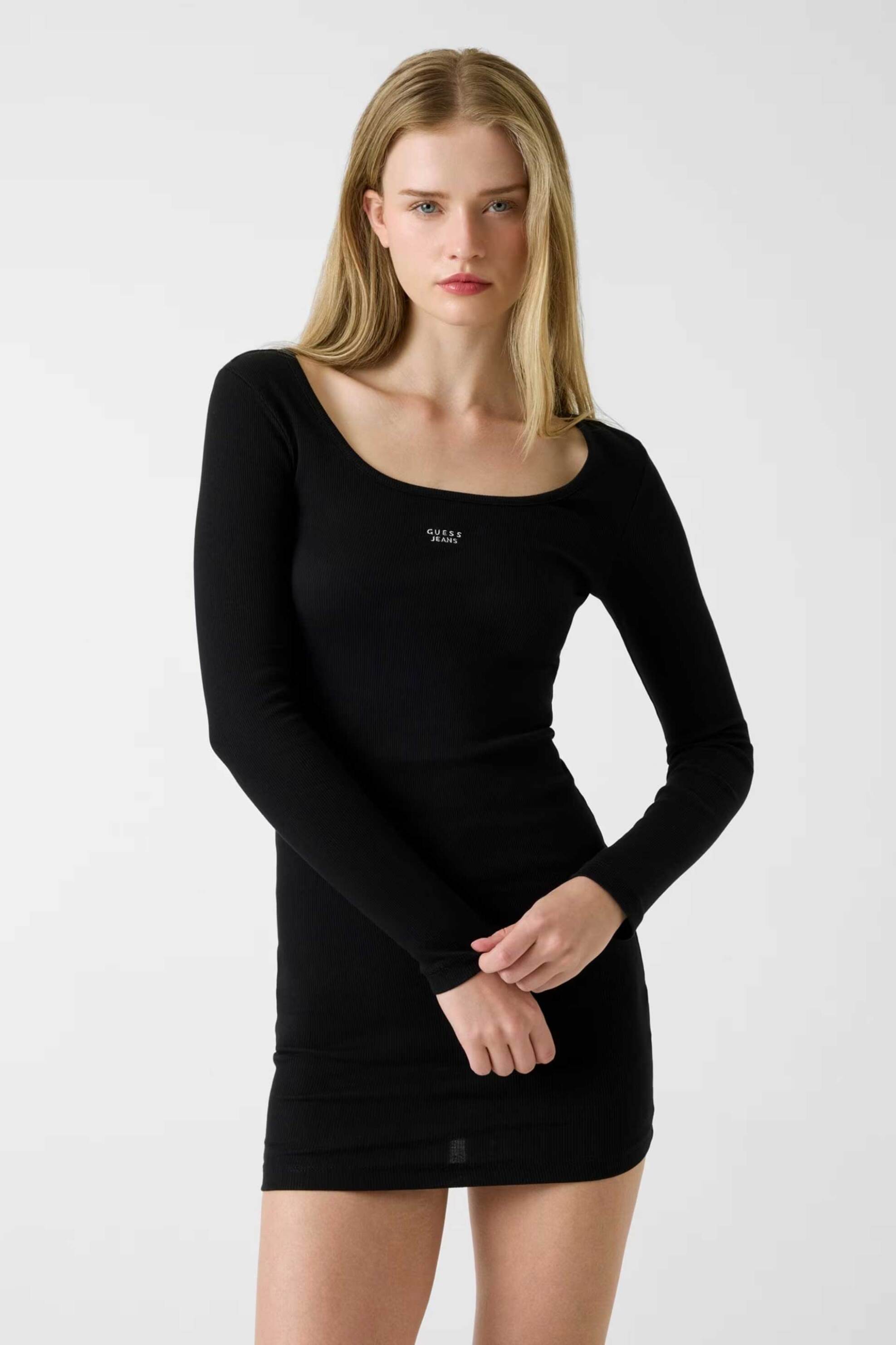 Guess γυναικείο mini φόρεμα εφαρμοστό - W5BK12KA0H1 Μαύρο