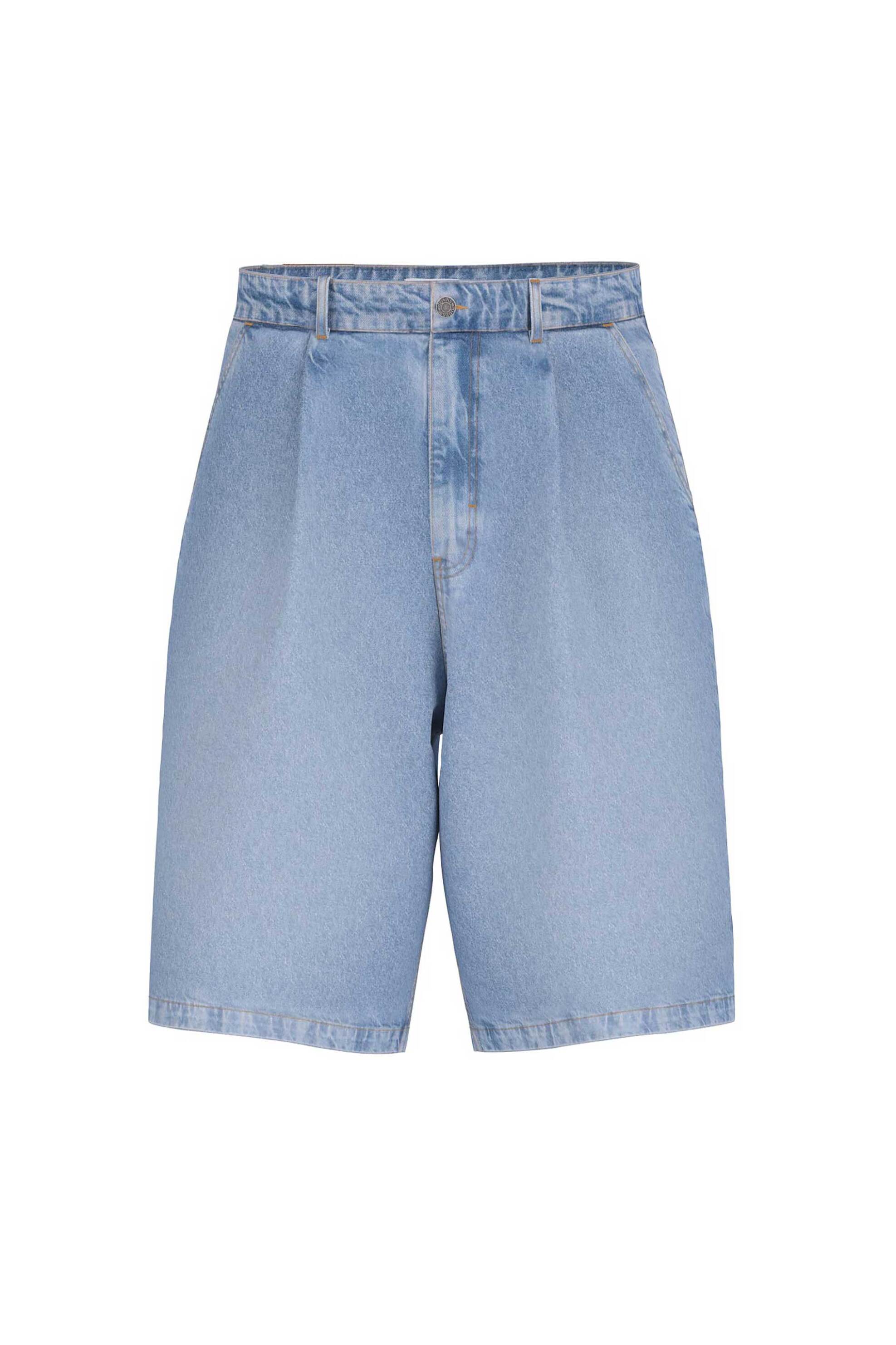 Guess ανδρική denim βερμούδα Baggy Fit - M6GD39D5M5V Denim Blue Ανοιχτό