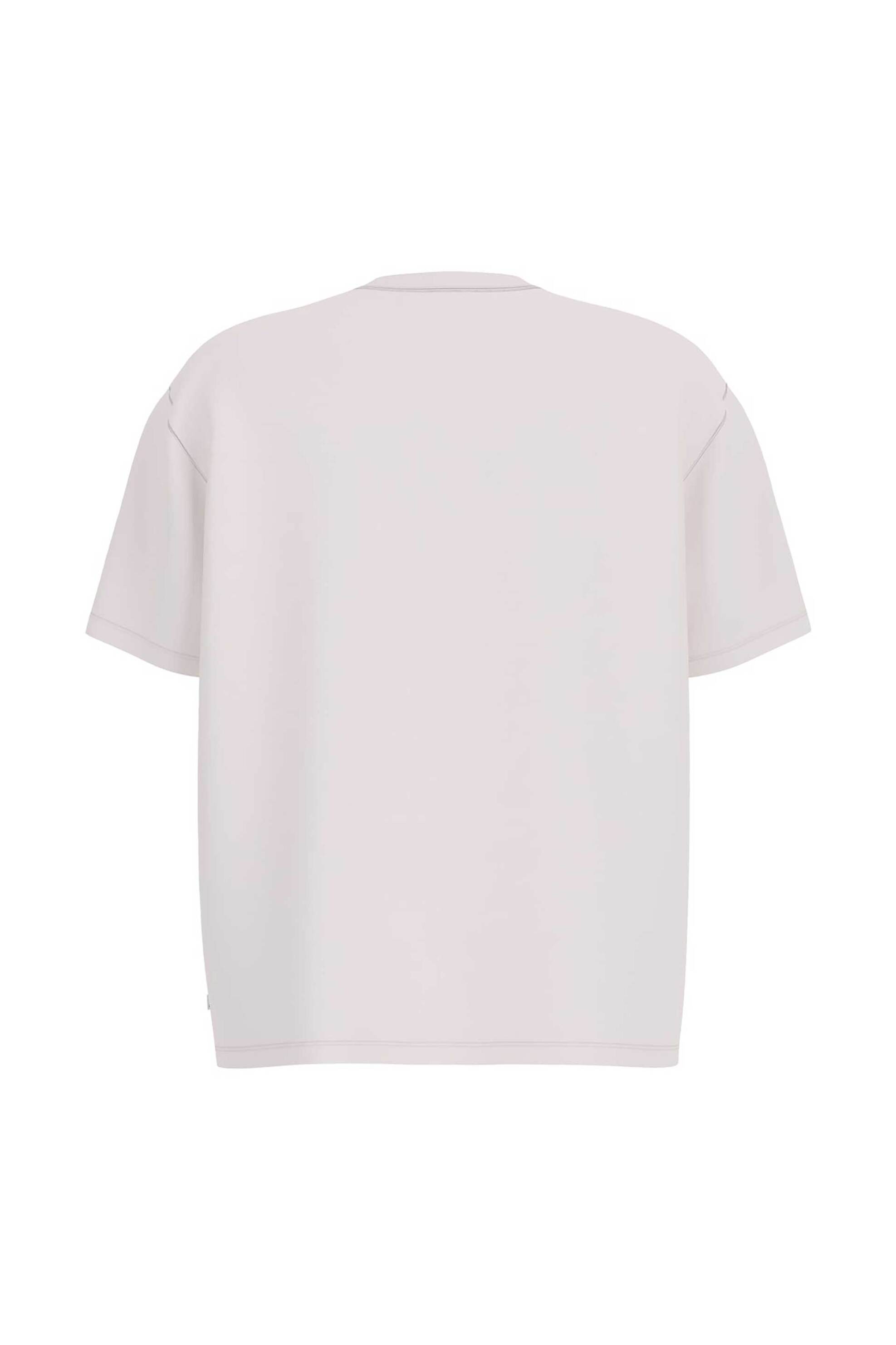 Guess Ανδρικό T-Shirt με Print Oversized Fit - M6Gib8K8Fq4 Λευκό