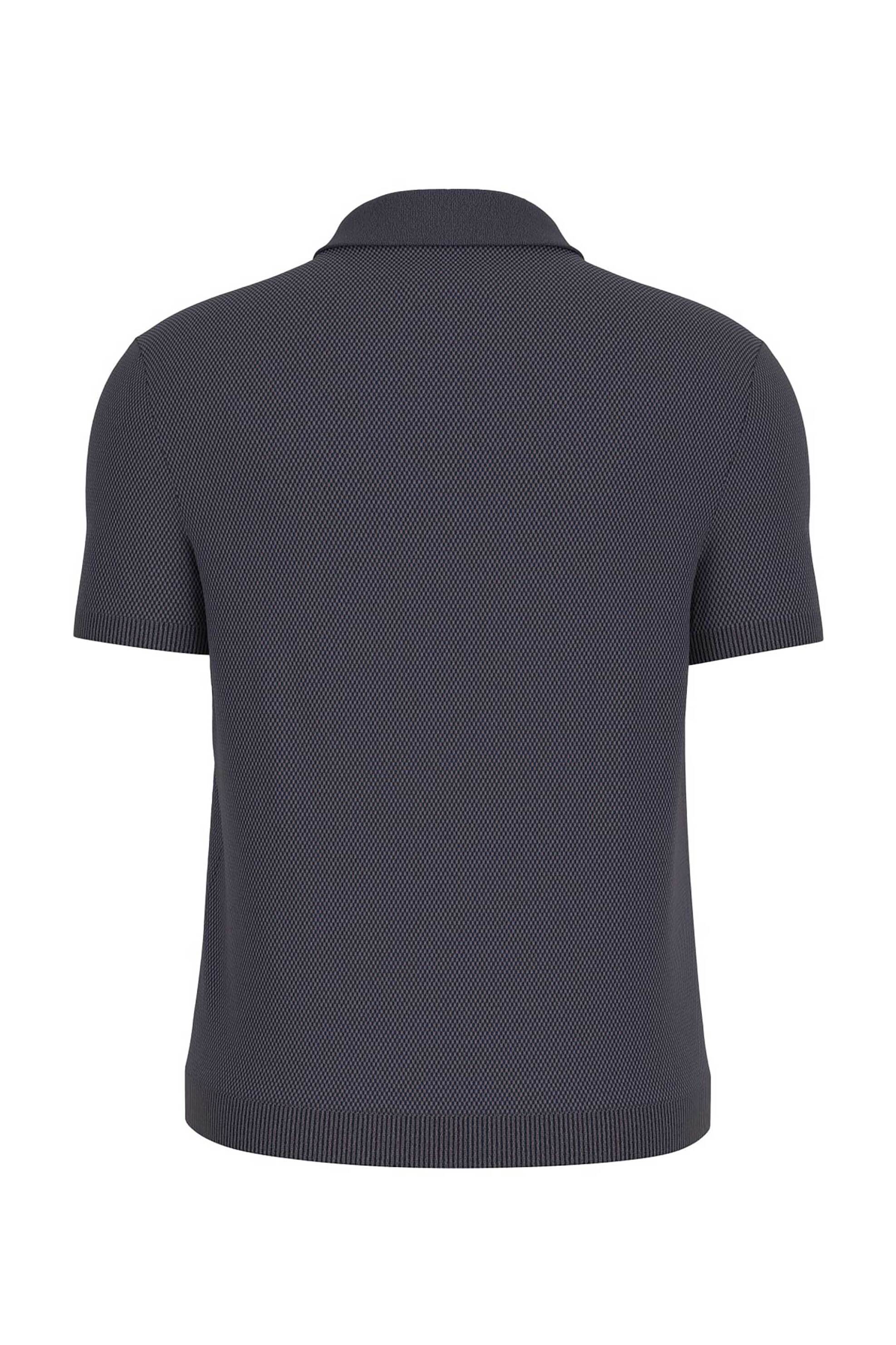 Guess Ανδρικό Πλεκτό Πουκάμισο Textured Regular Fit - M6Grz1Z3Hm1 Μπλε Navy