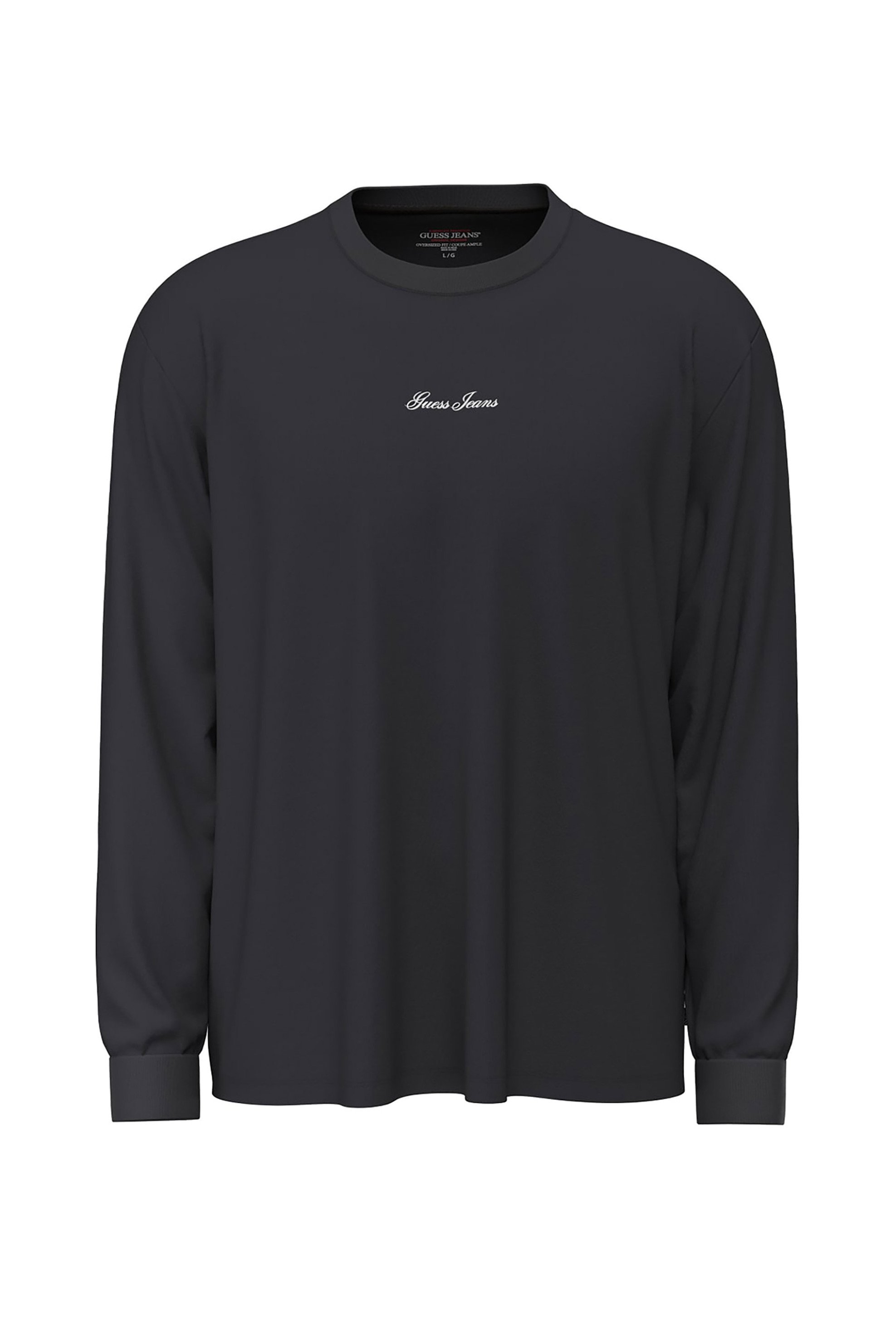 Guess ανδρική μπλούζα φούτερ με λογότυπο Oversized Fit - M6YI30K4181 Μαύρο