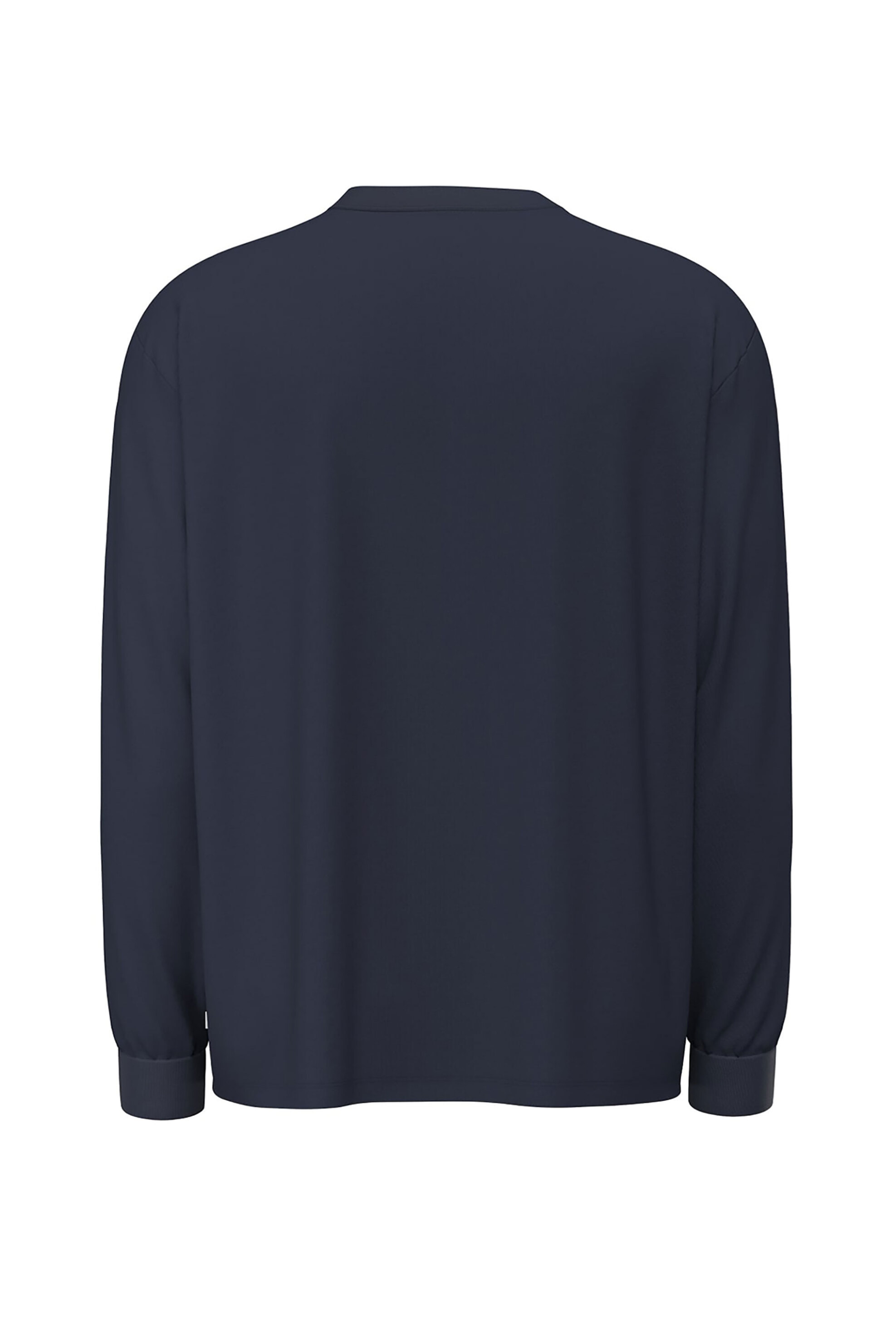 Guess Ανδρική Μπλούζα Φούτερ με Λογότυπο Oversized Fit - M6Yi30K4181 Μπλε Navy