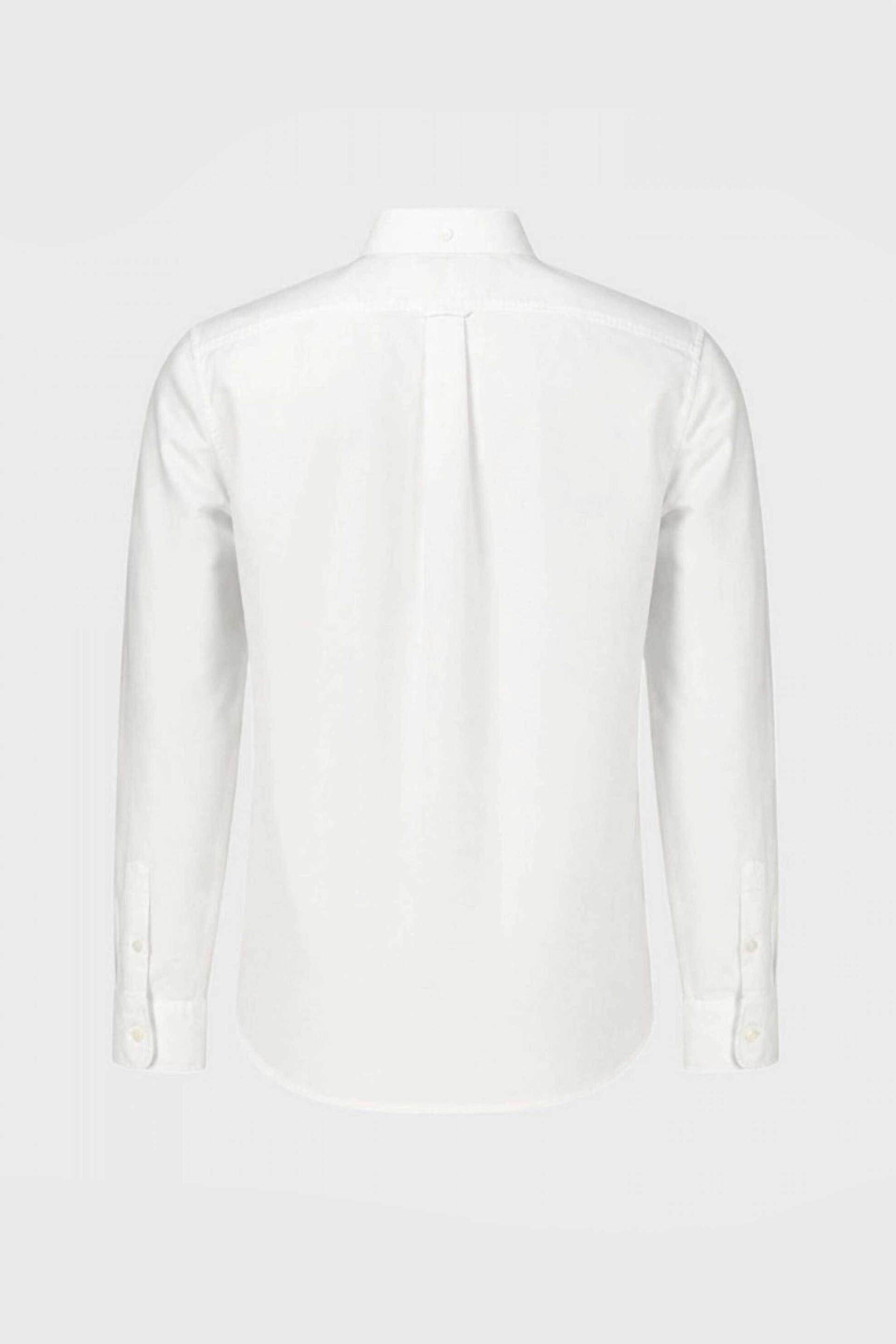 Guess Ανδρικό Πουκάμισο Oxford Button Down με Λογότυπο Regular Fit - M6Yh04W2561 Λευκό