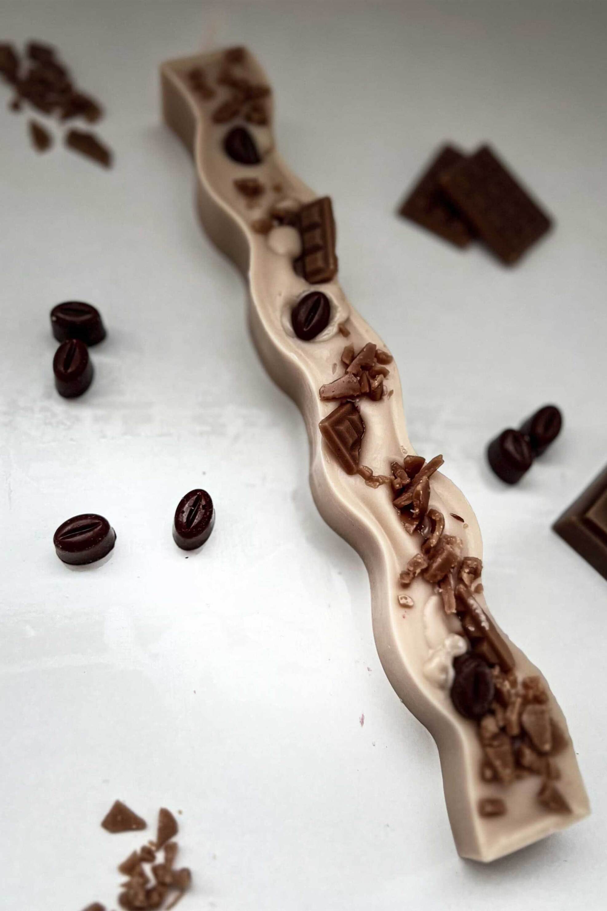 Luxury Candles πασχαλινή χειροποίητη αρωματική λαμπάδα "3D Toffee Caramel" - 0600000000117