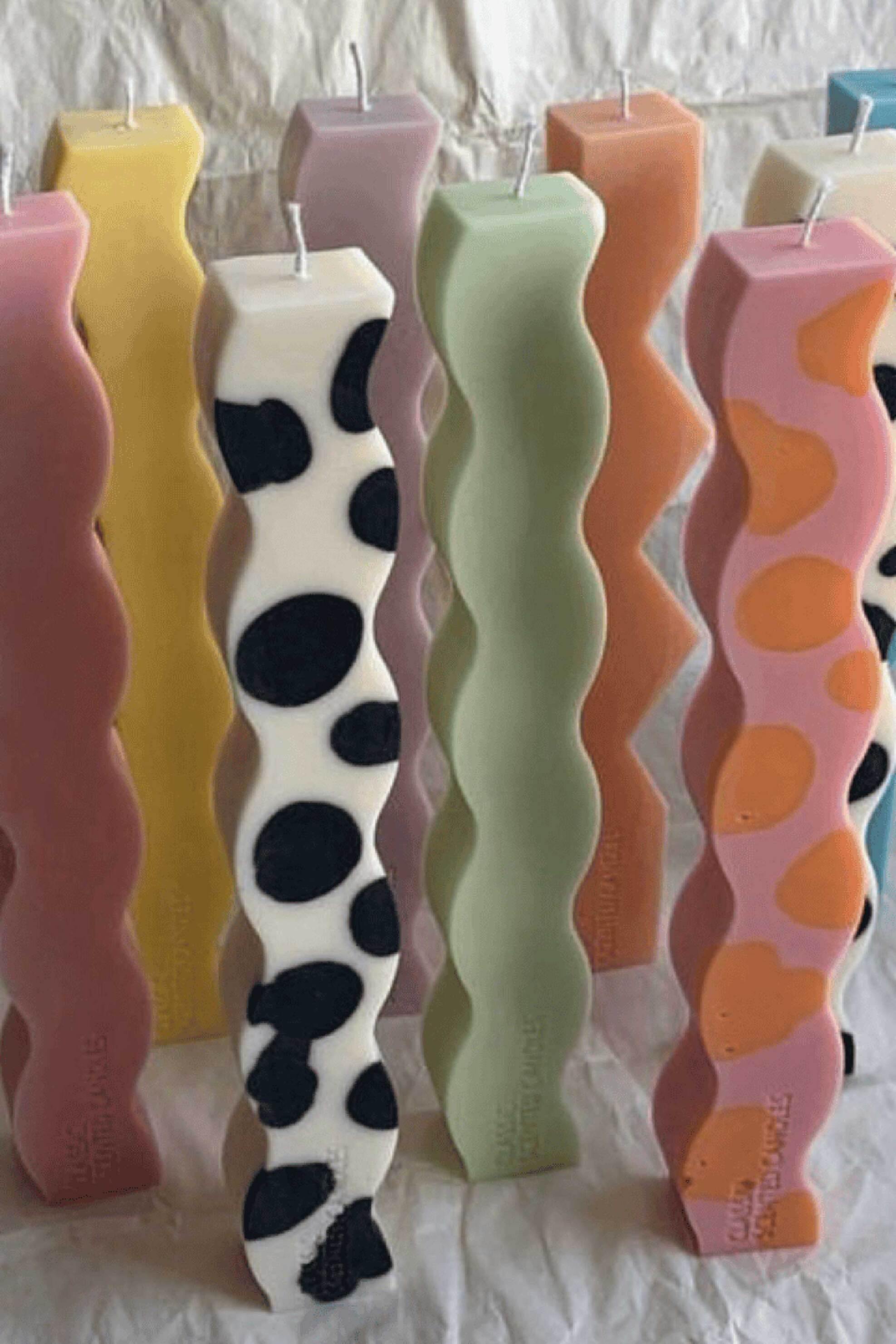 Luxury Candles πασχαλινή χειροποίητη αρωματική λαμπάδα "Wave Blue" - 0600000000122