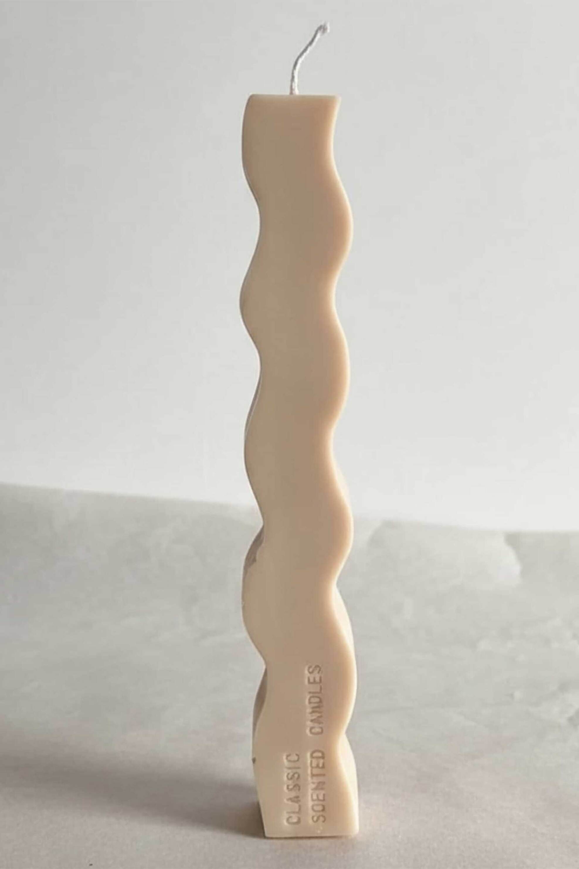 Luxury Candles πασχαλινή χειροποίητη αρωματική λαμπάδα "Wave Beige" - 0600000000205