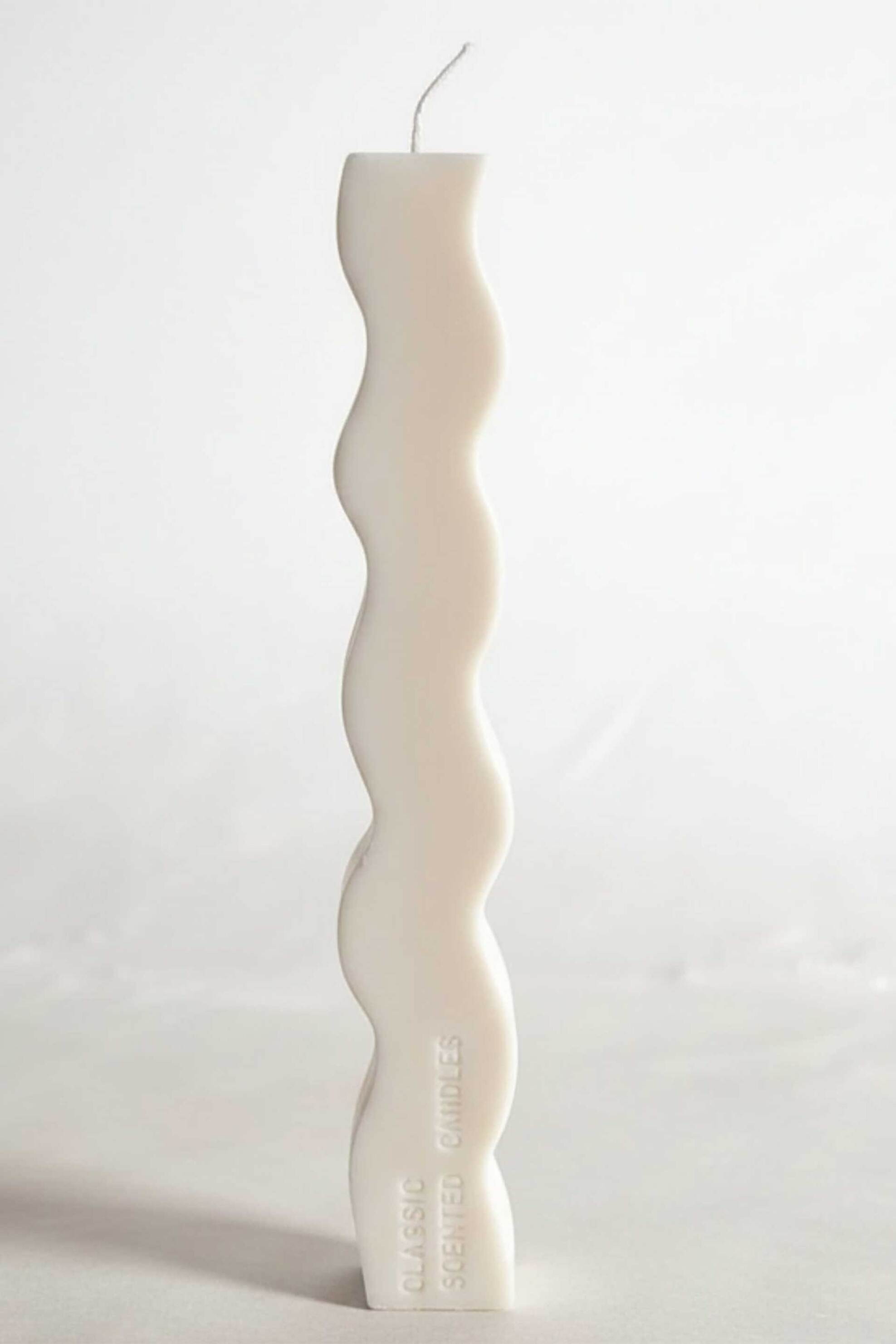 Luxury Candles πασχαλινή χειροποίητη αρωματική λαμπάδα "Wave White" - 0600000000301