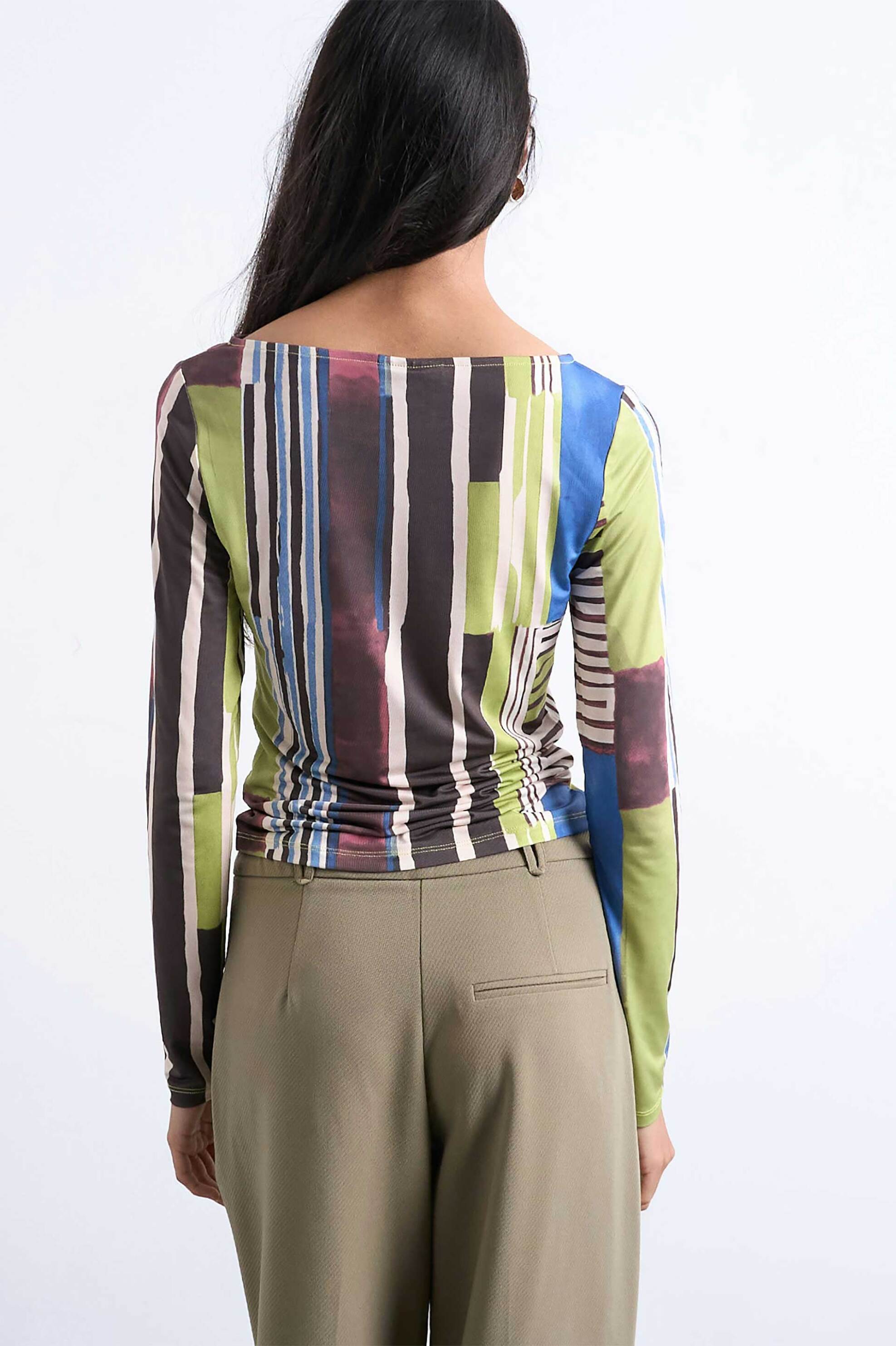 TOPSHOP Topshop γυναικεία μπλούζα με ρίγες "Tscaroline" - 31000807 Πολύχρωμο - 4