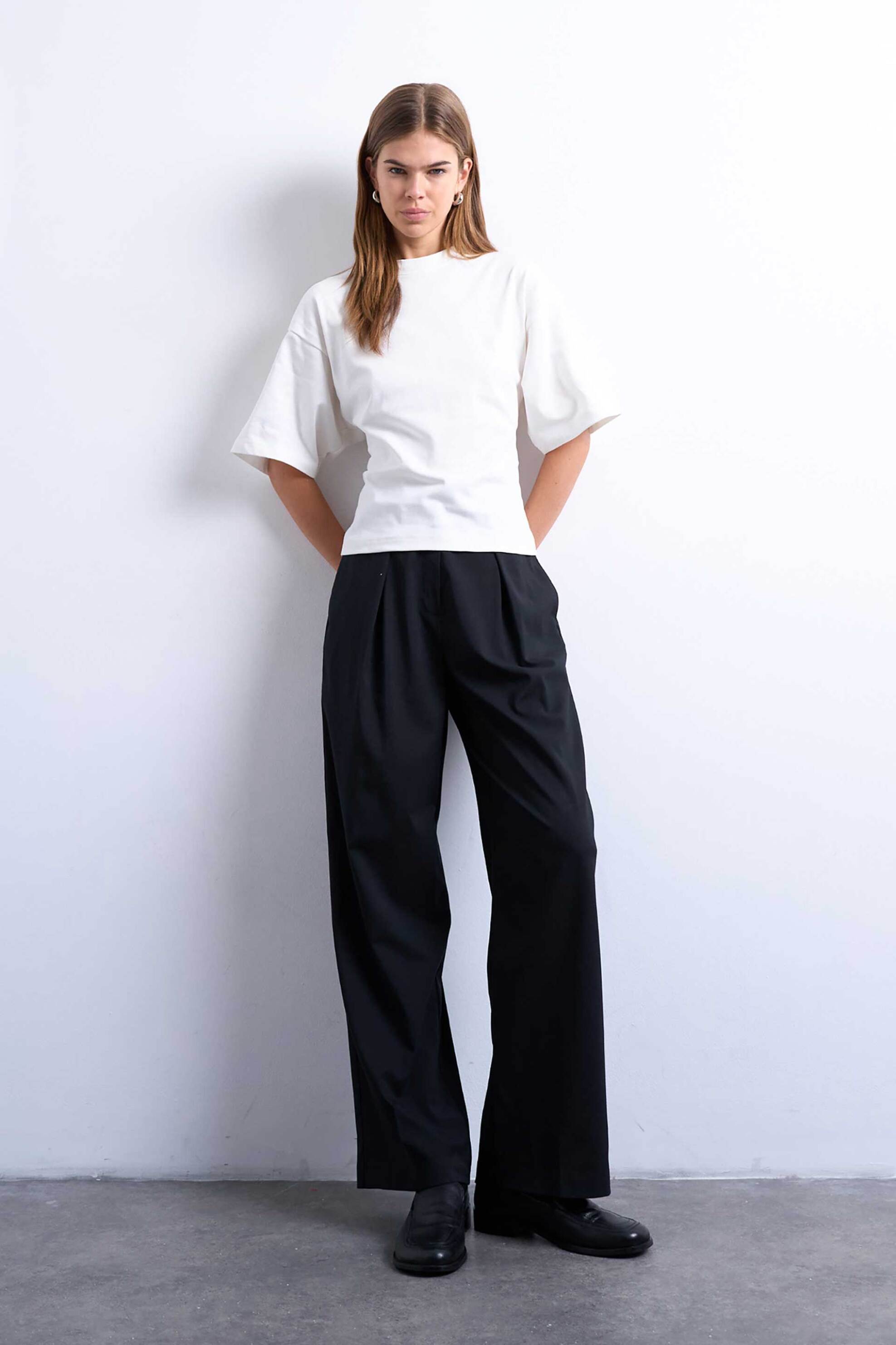 TOPSHOP Topshop γυναικεία μπλούζα με έντονους ώμους "Gua" - 31001097 Λευκό - 2