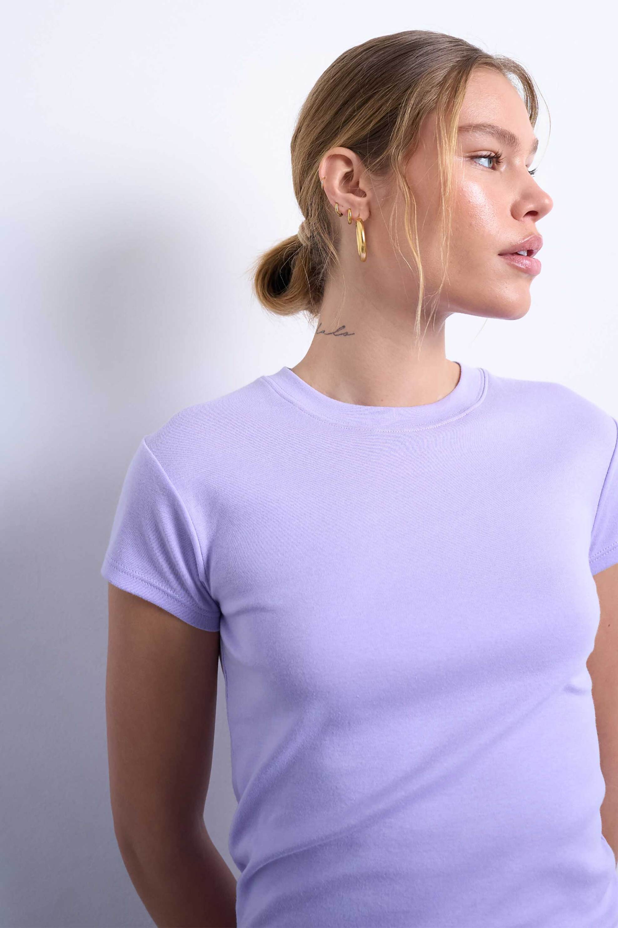 Topshop γυναικείο T-shirt μονόχρωμο 