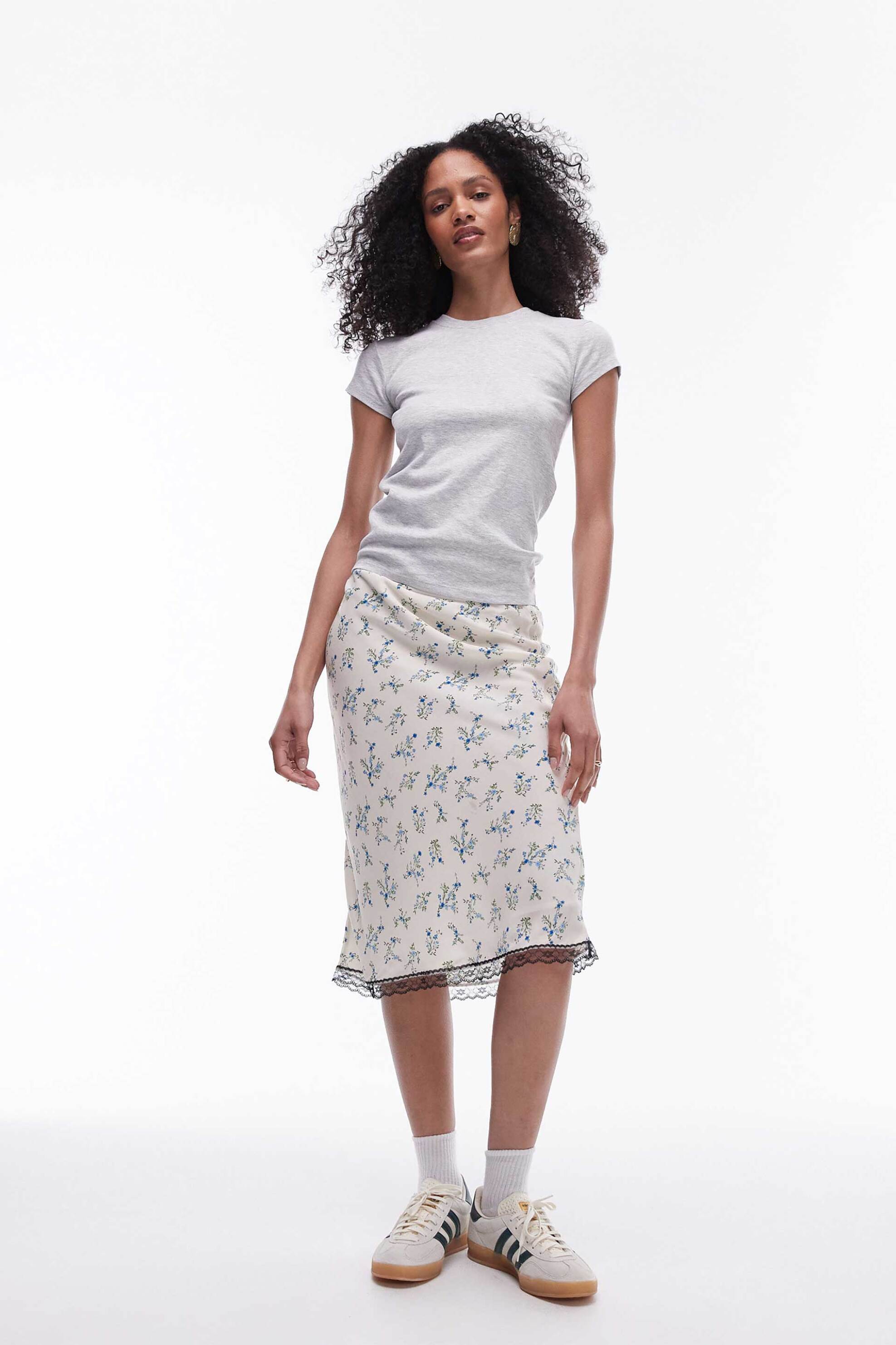 Topshop γυναικείο T-shirt μονόχρωμο 