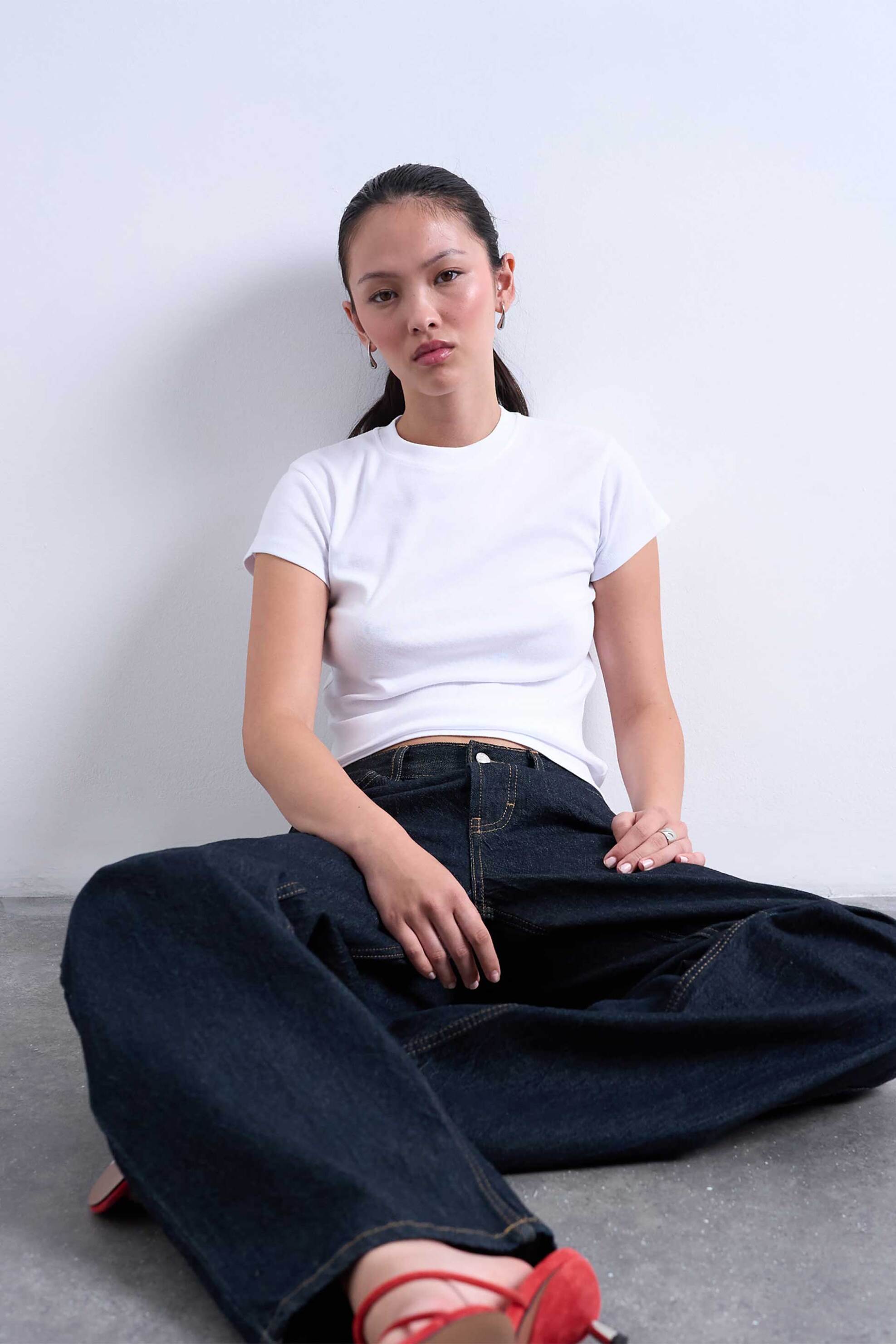 Topshop γυναικείο T-shirt μονόχρωμο "Tseveryday" - 31000138 Λευκό