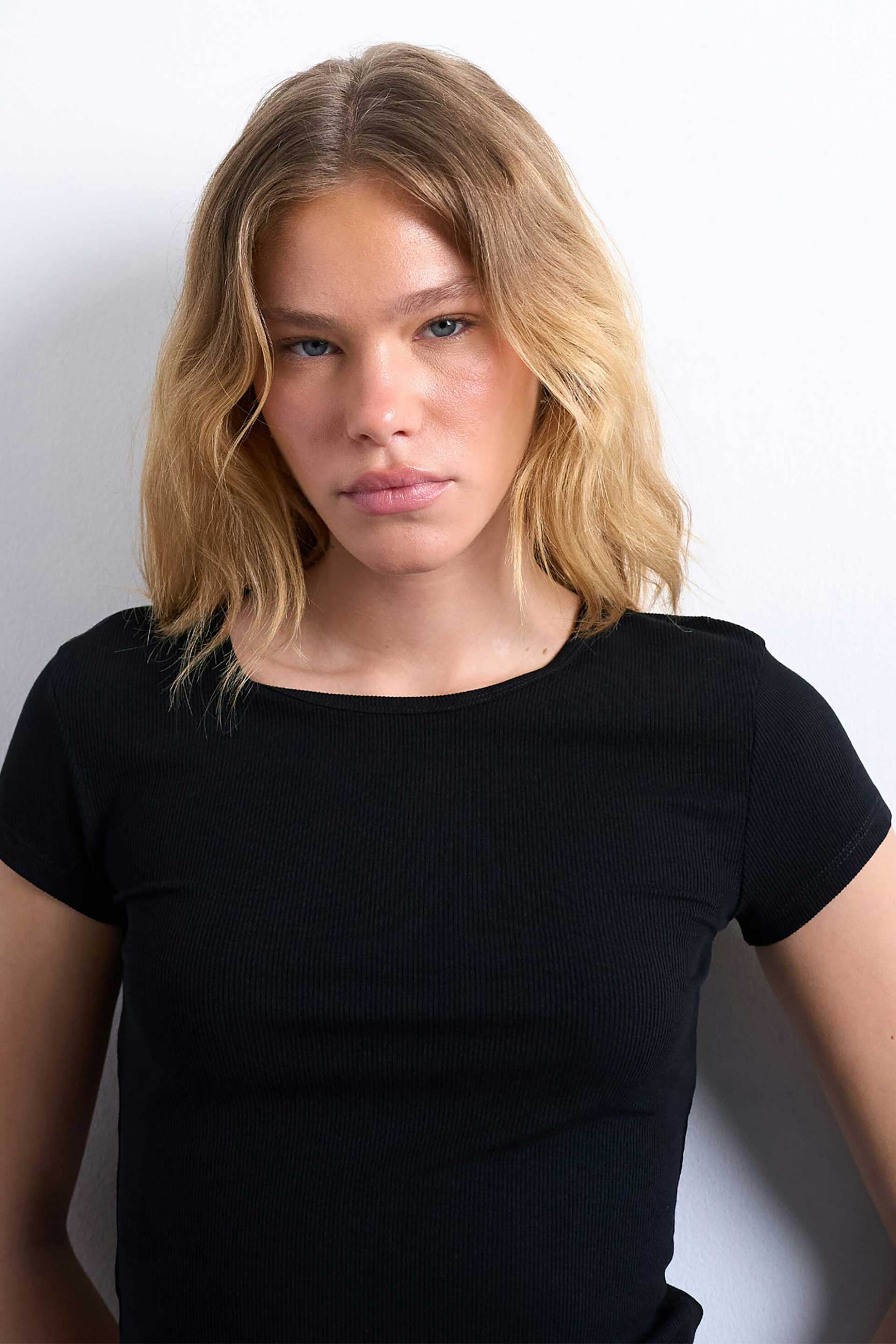 Topshop γυναικείο T-shirt μονόχρωμο 