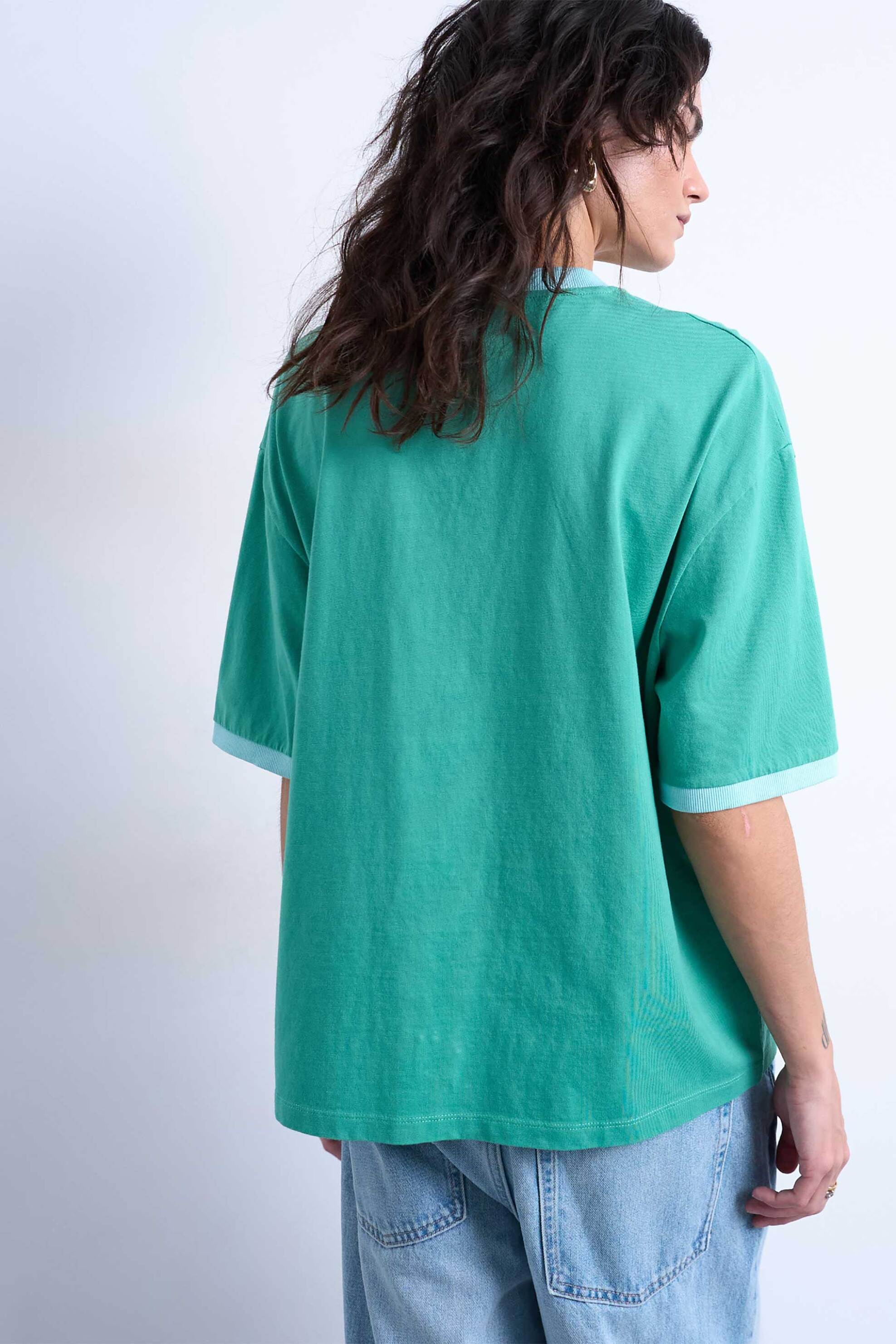 Topshop γυναικείο T-shirt με print "Tsemily" - 31000819 Πράσινο φωτογραφία