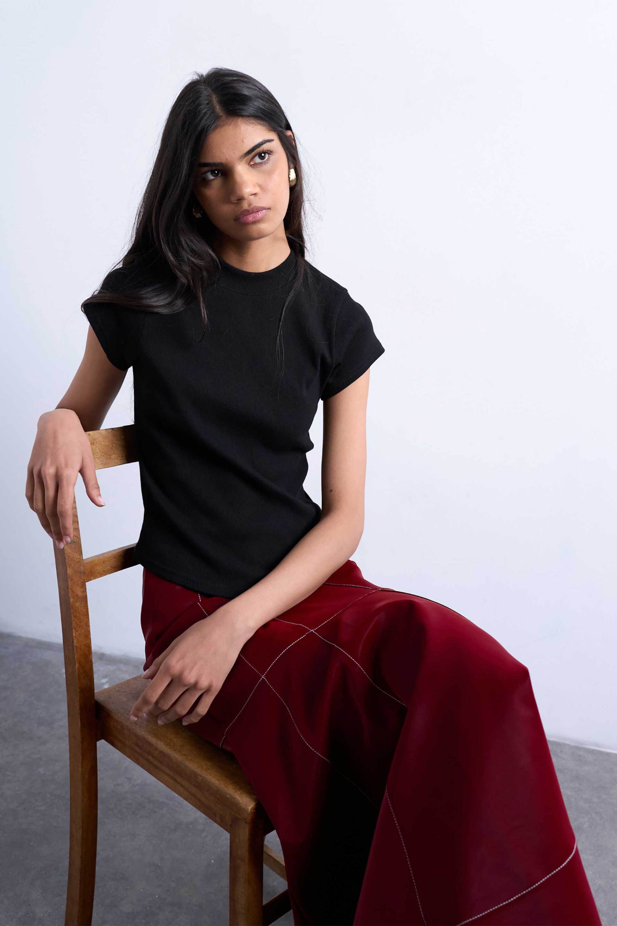 Topshop γυναικεία μπλούζα μονόχρωμη "Tsea" - 31000933 Μαύρο