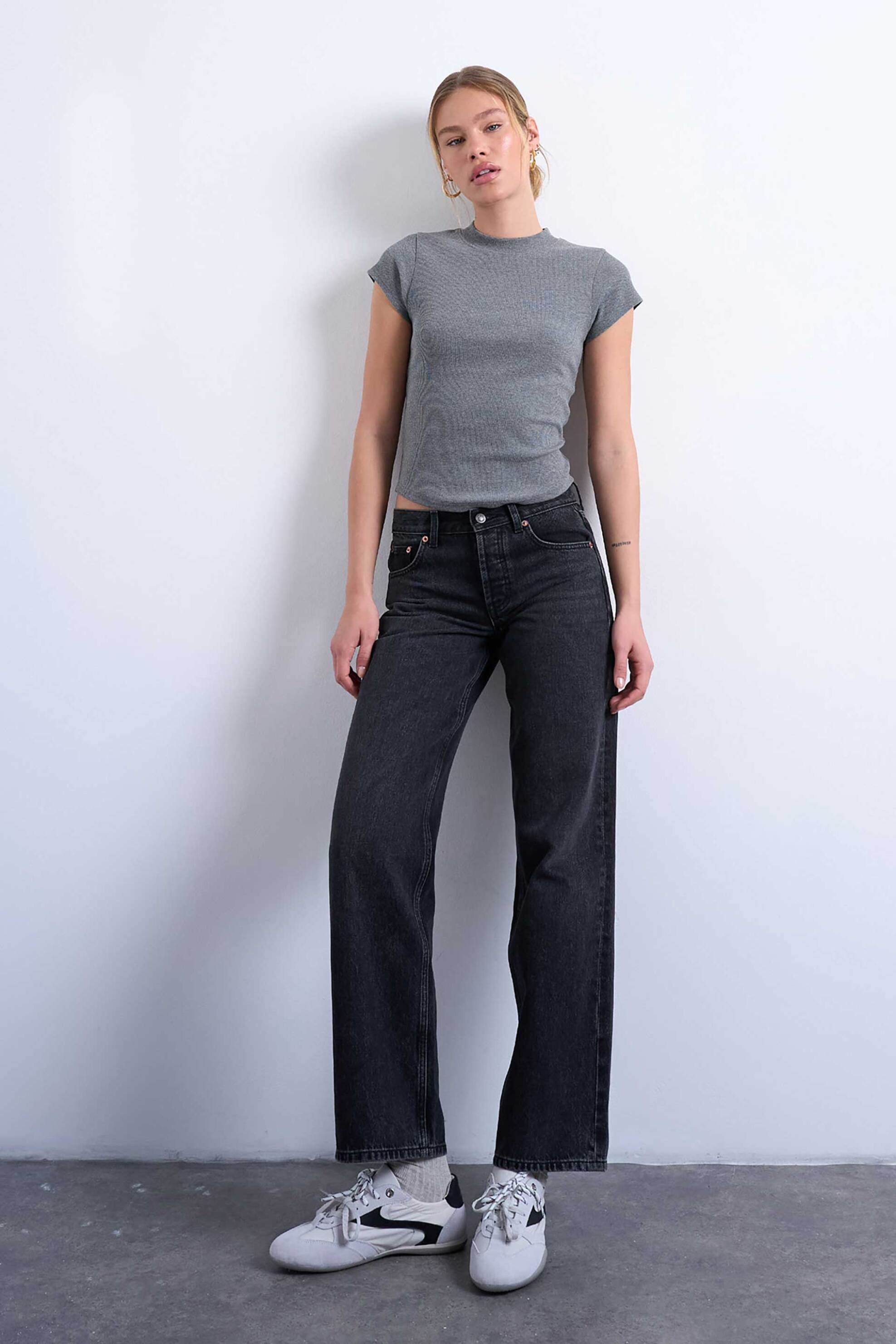 Topshop γυναικεία μπλούζα μονόχρωμη 
