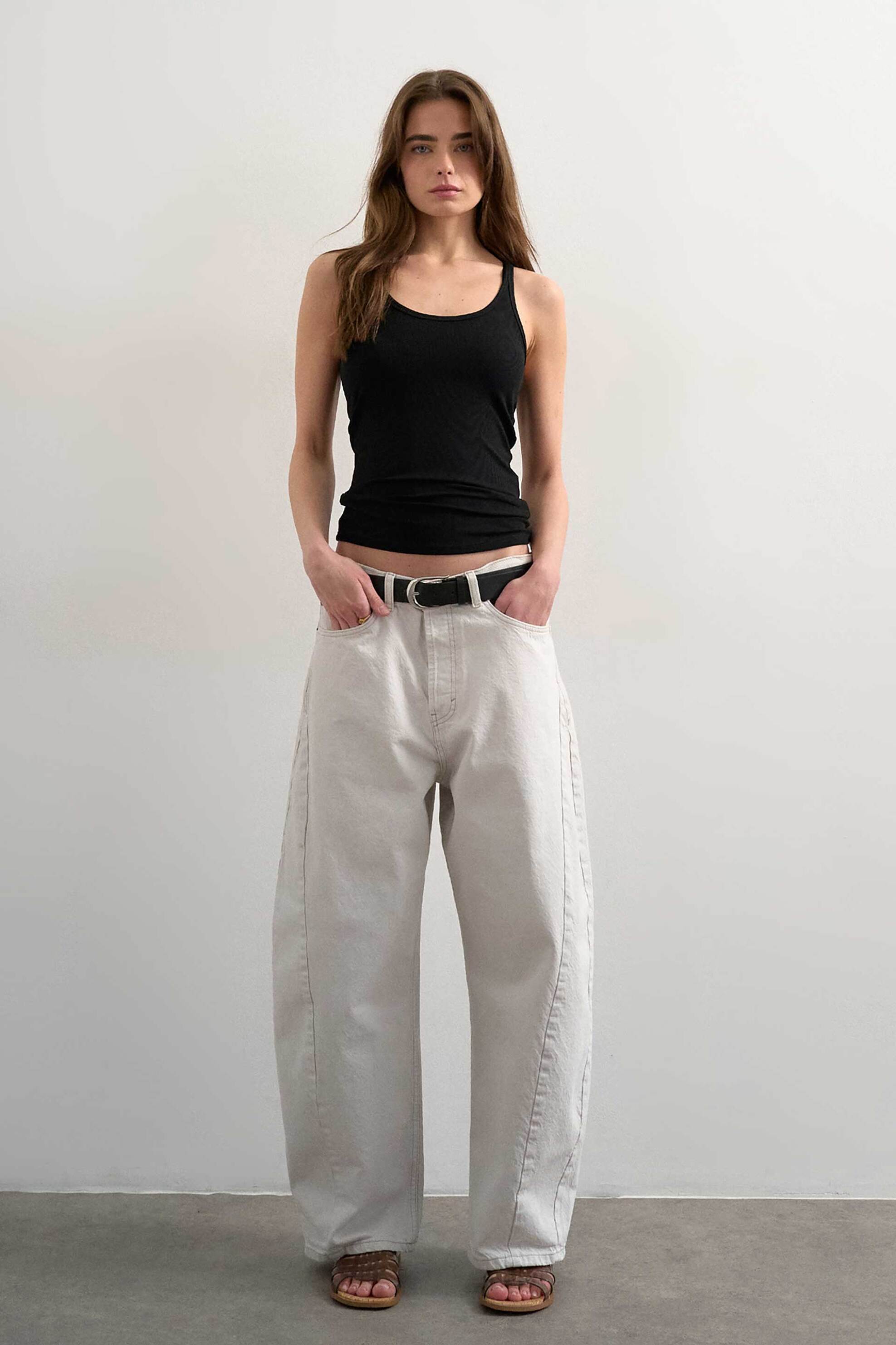 Topshop γυναικεία μπλούζα ribbed "EA" - 31000858 Μαύρο φωτογραφία