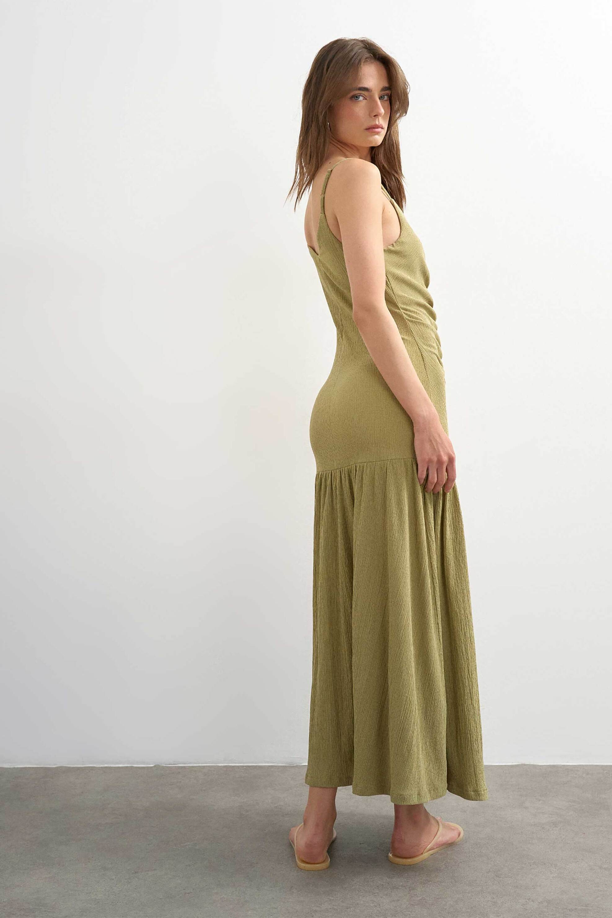 Topshop Γυναικείο Maxi Φόρεμα Christina - 31001754 Πράσινο
