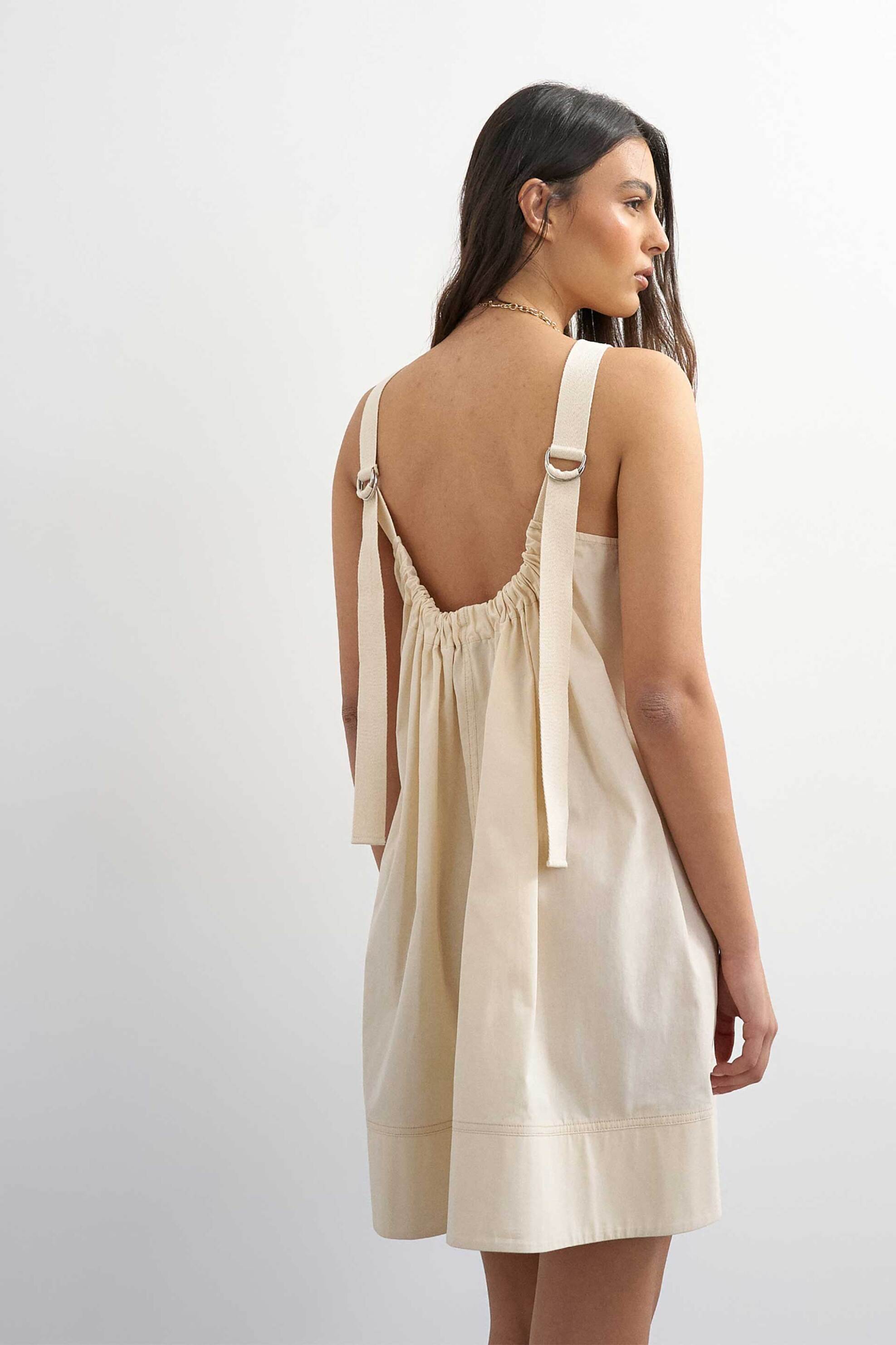 Topshop Γυναικείο Mini Φόρεμα Mary - 31001697 Εκρού