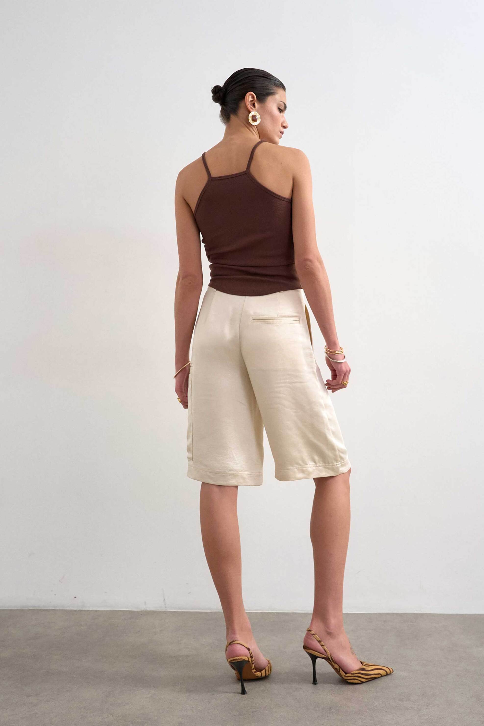 Topshop Γυναικεία Βερμούδα Lieke - 31001134 Λευκό