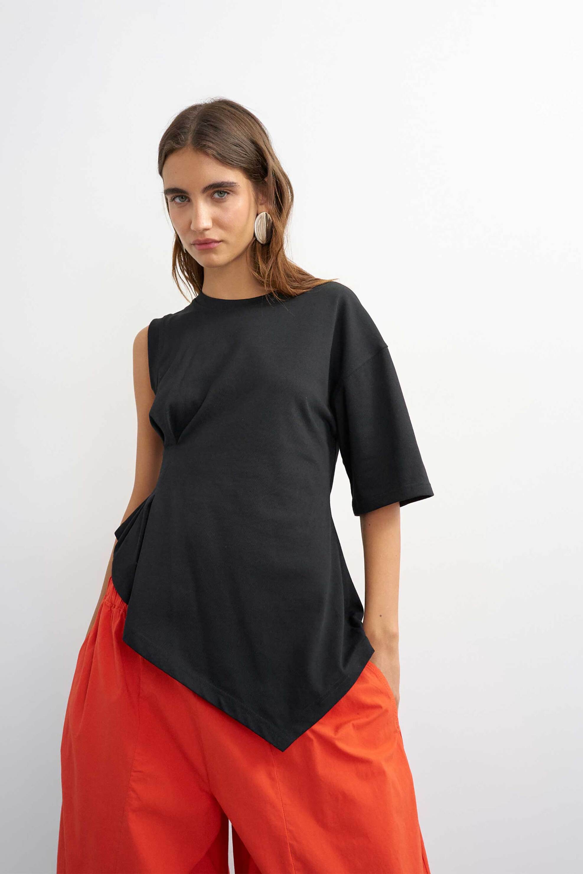 Topshop γυναικεία μπλούζα με ένα μανίκι 