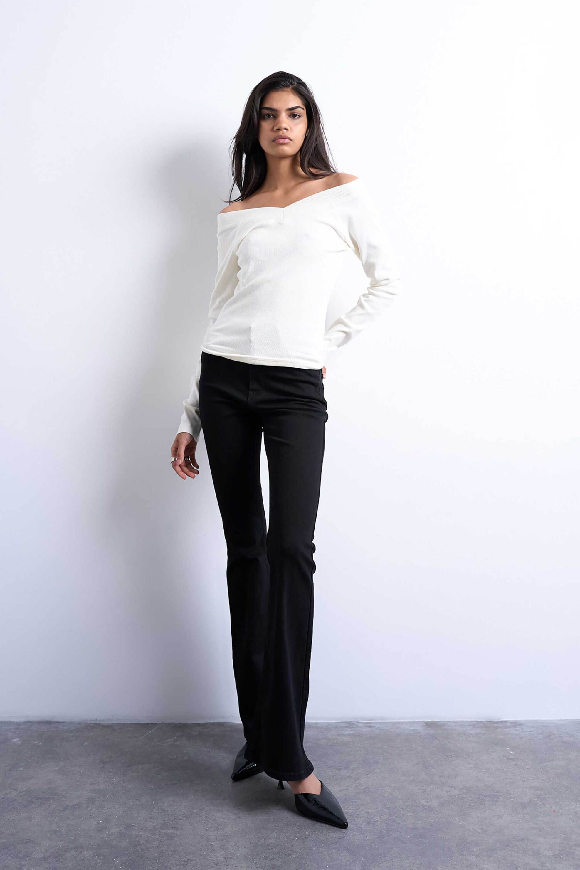 Topshop γυναικείο τζιν παντελόνι Flared Fit 