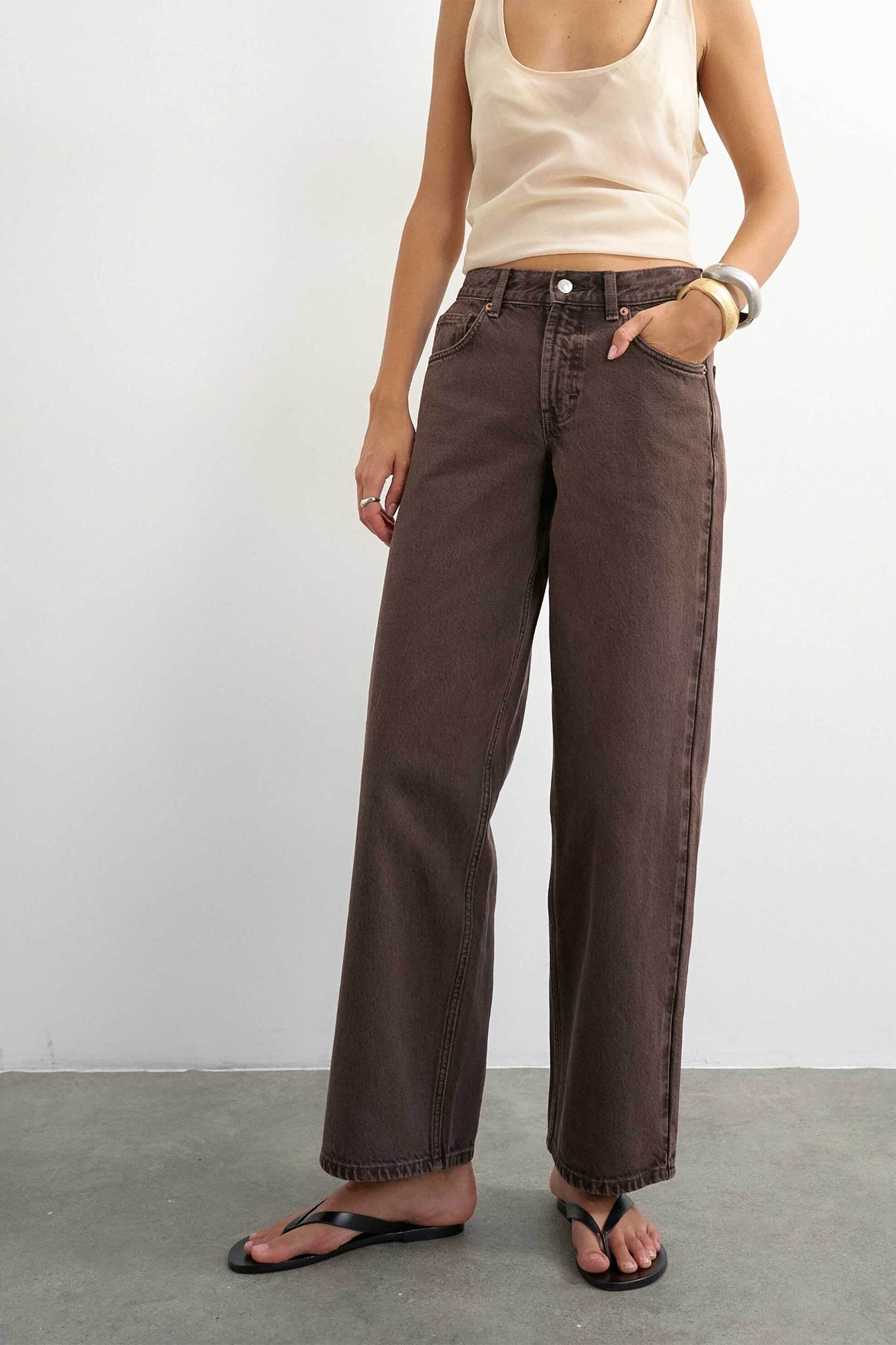 Topshop γυναικείο τζιν παντελόνι Wide Fit 