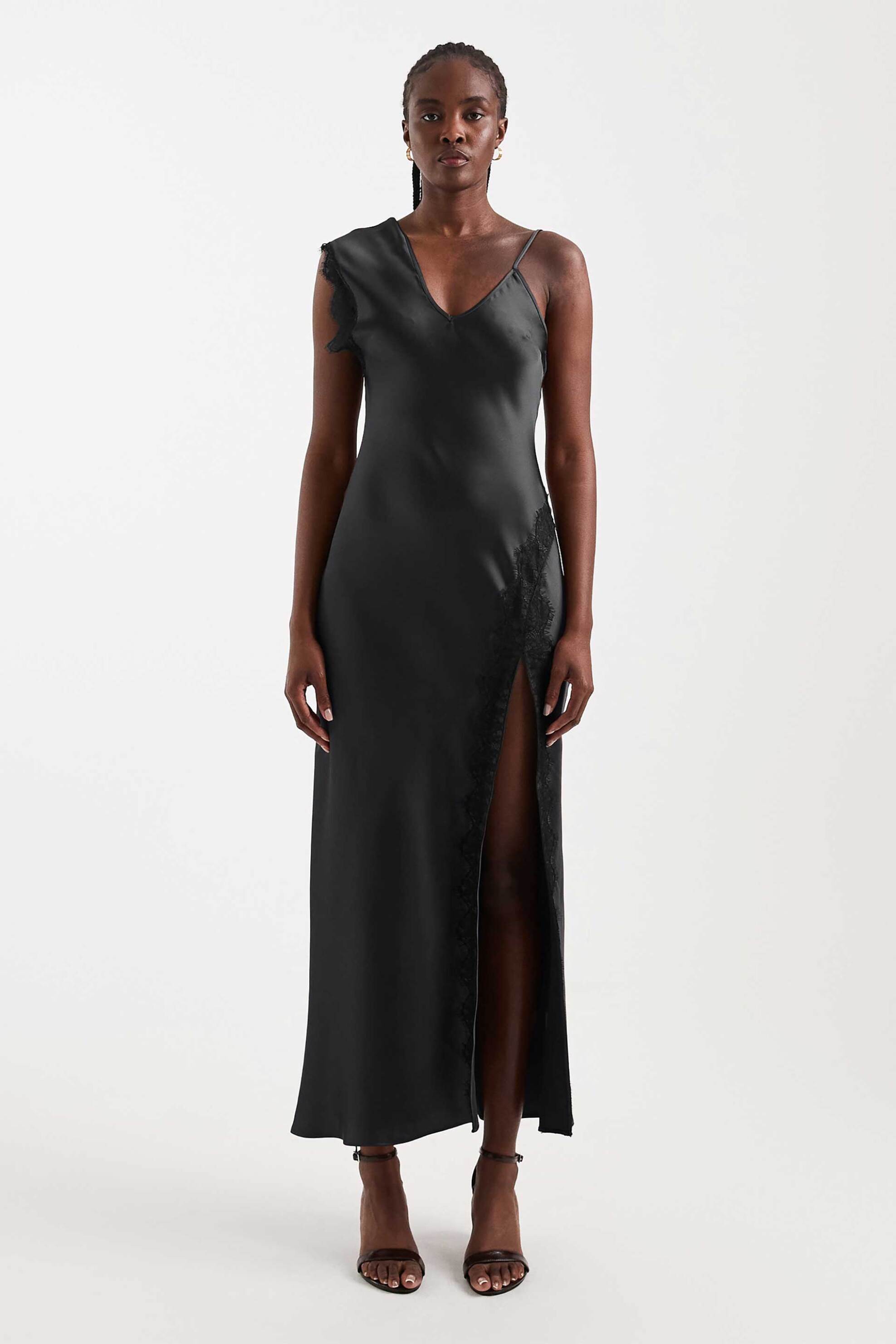 Topshop γυναικείο midi φόρεμα σατέν 