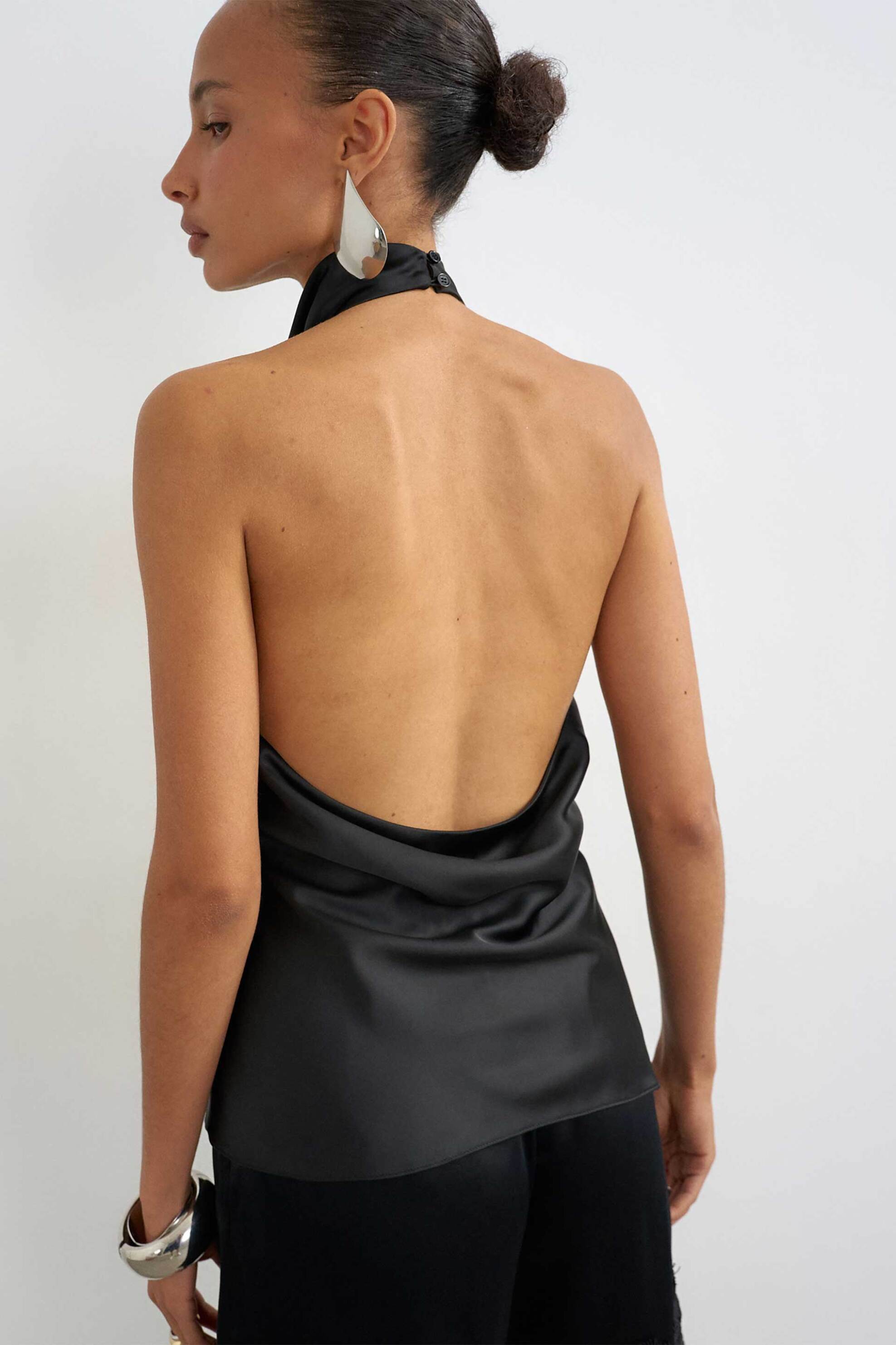 TOPSHOP Topshop γυναικείο τοπ με halter λαιμόκοψη "Deima" - 31002172 Μαύρο - 3